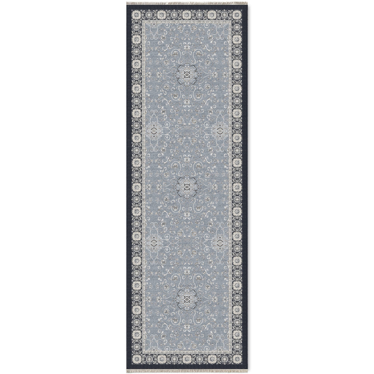 RW7043 washable chenille area rug viewed from above