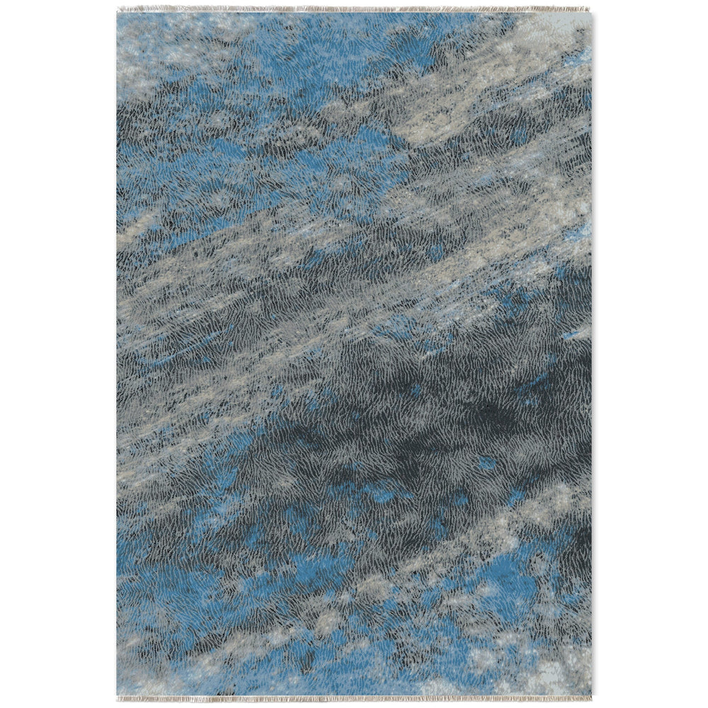 RW7044 washable chenille area rug viewed from above