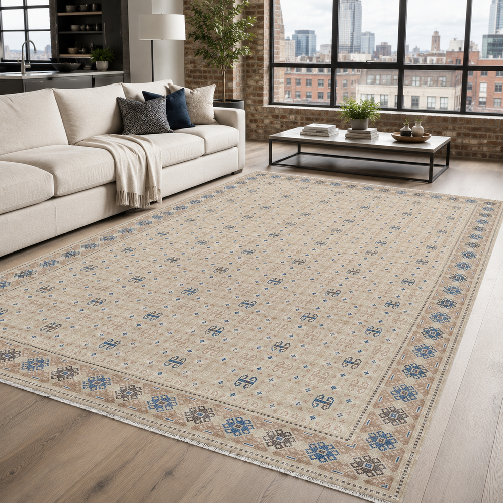 RW7049 washable chenille area rug