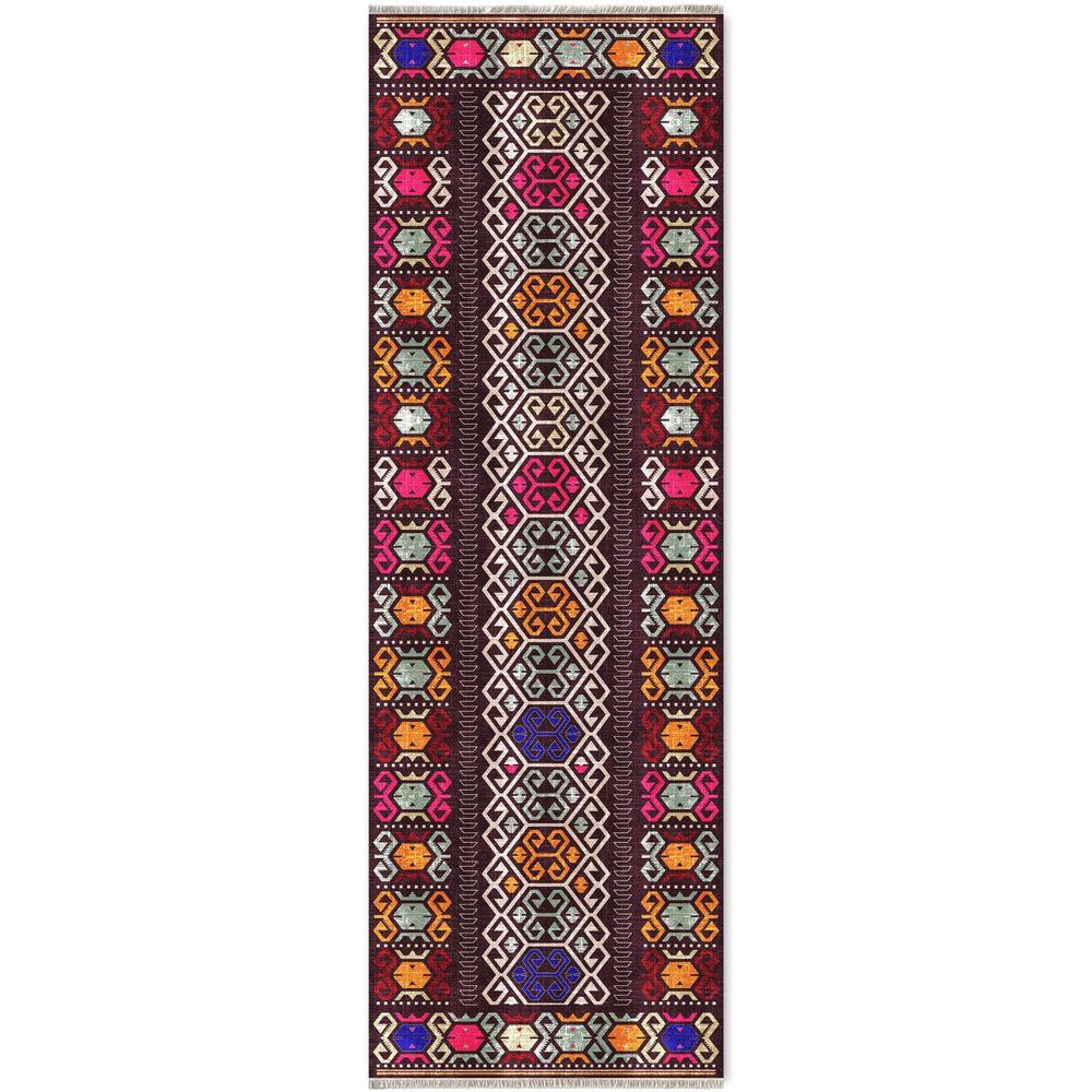 RW7050 washable chenille area rug viewed from above