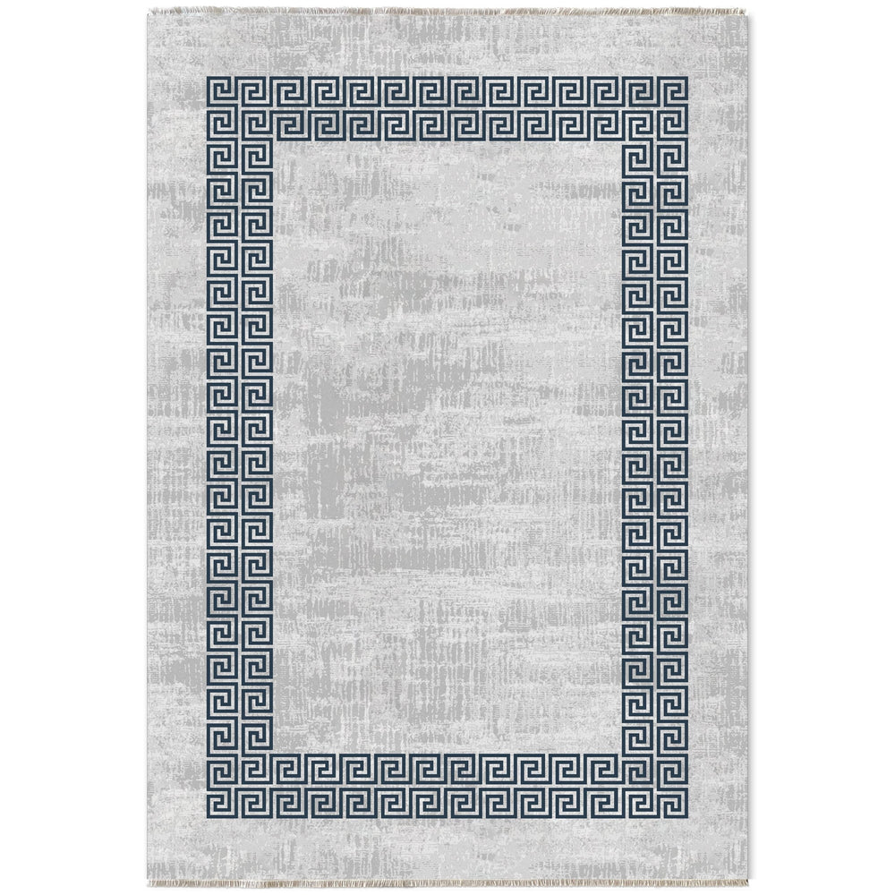RW7051 washable chenille area rug viewed from above