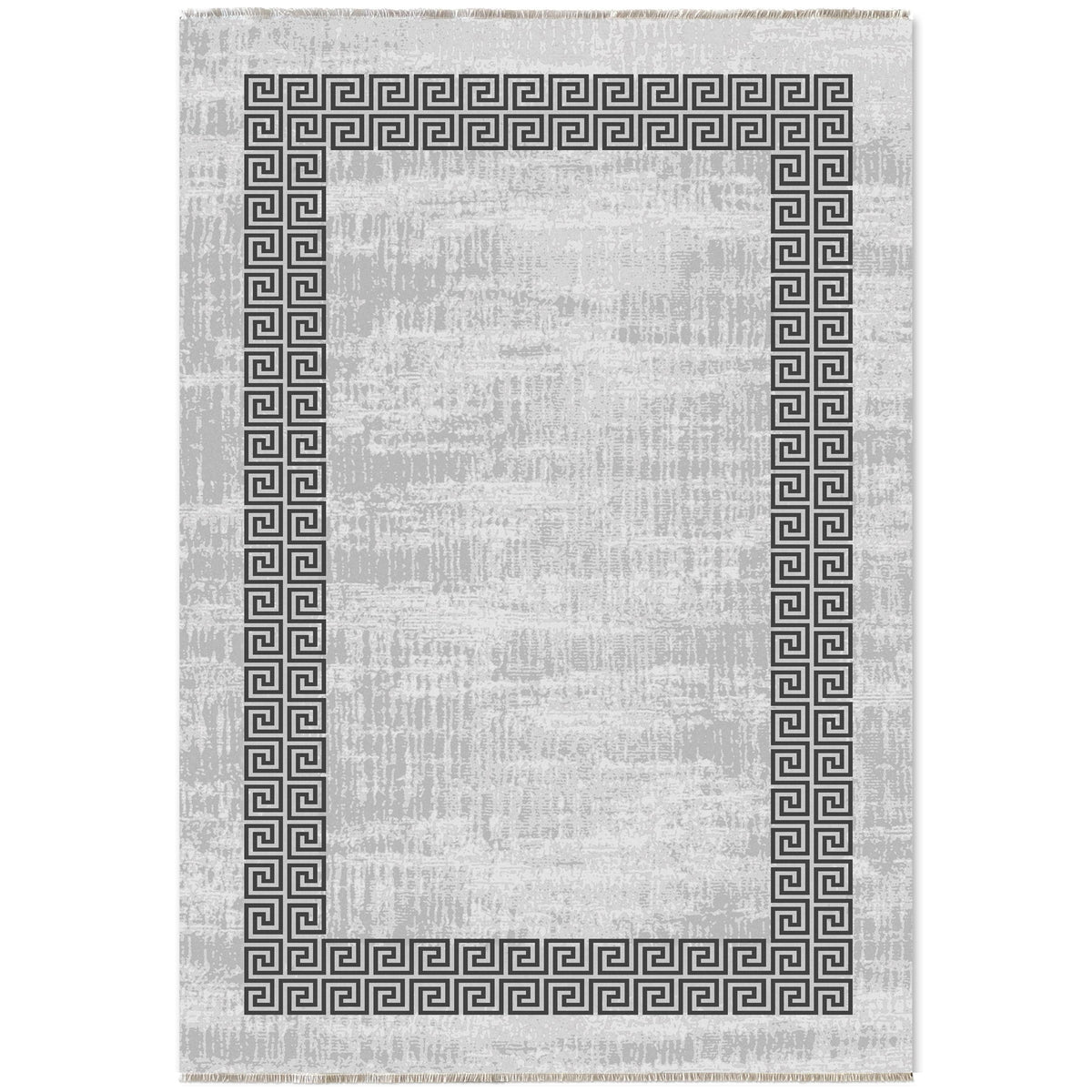 RW7052 washable chenille area rug viewed from above