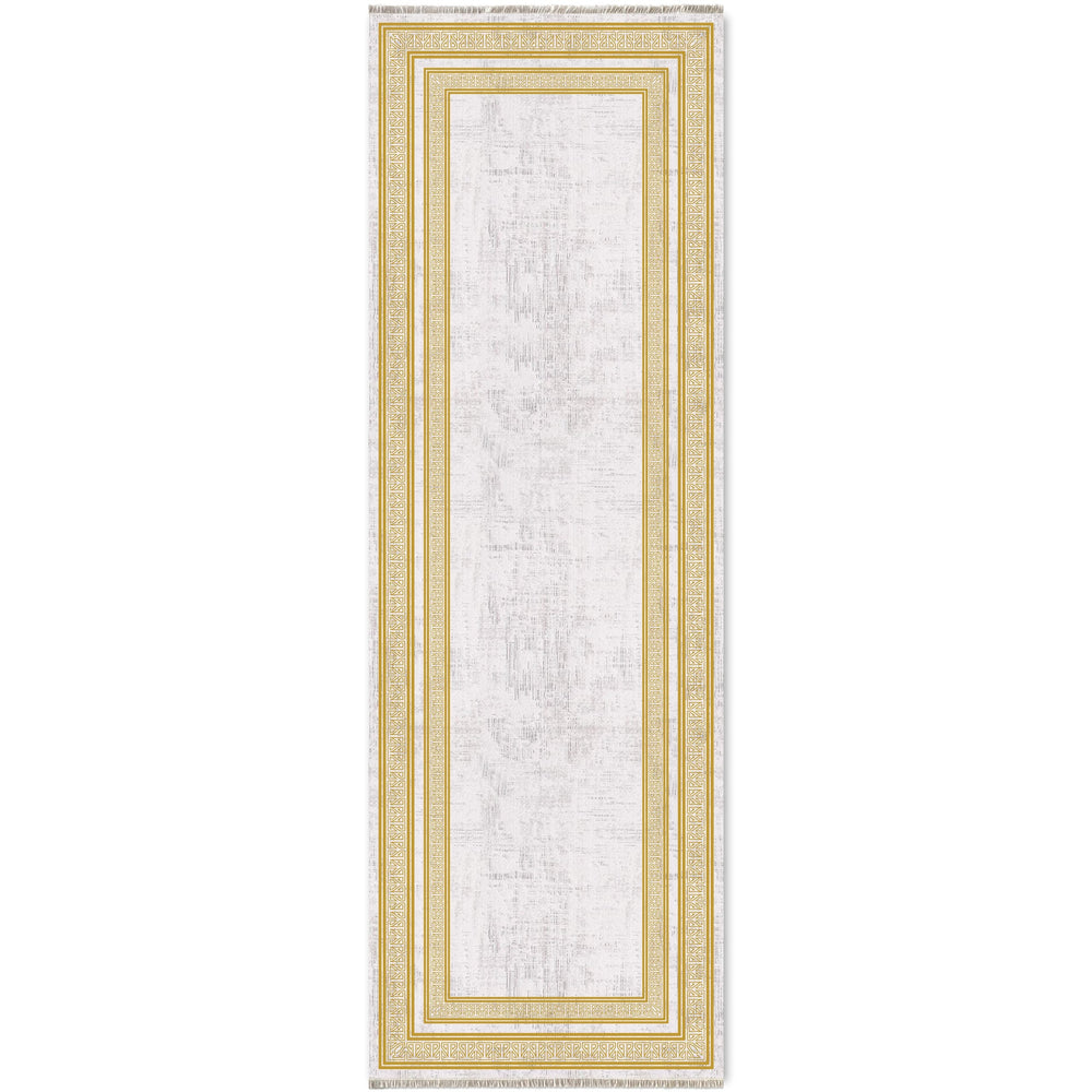 RW7055 washable chenille area rug viewed from above