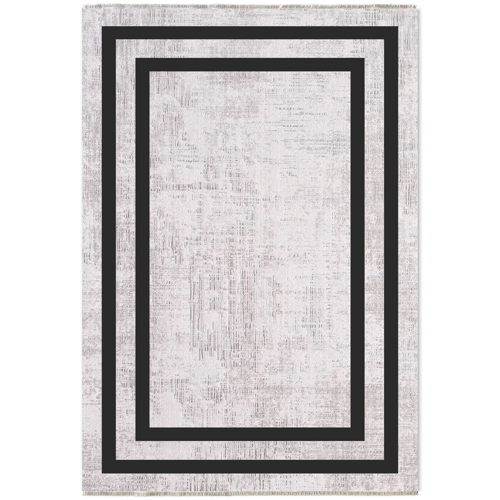 RW7057 washable chenille area rug viewed from above