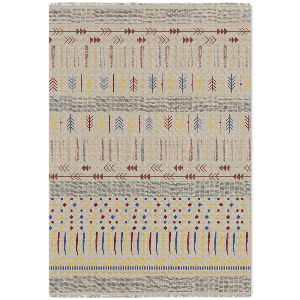 RW7058 washable chenille area rug viewed from above