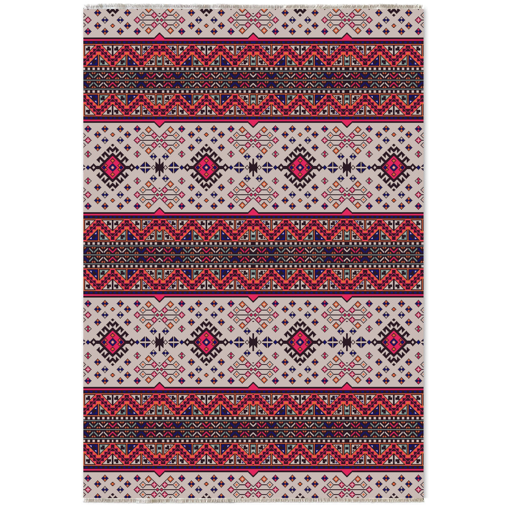 RW7060 washable chenille area rug viewed from above