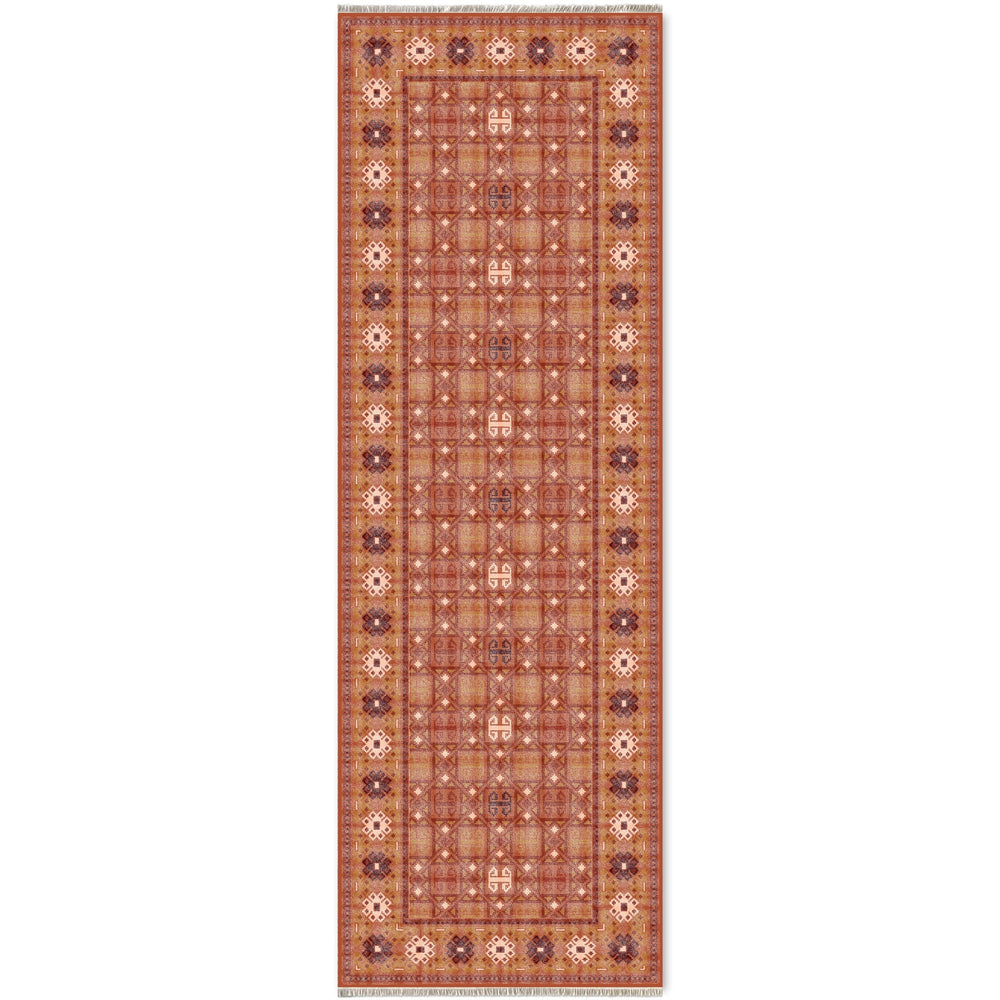 RW7064 washable chenille area rug viewed from above