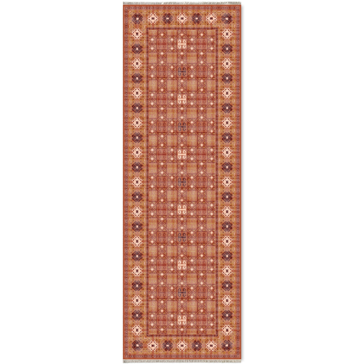 RW7064 washable chenille area rug viewed from above