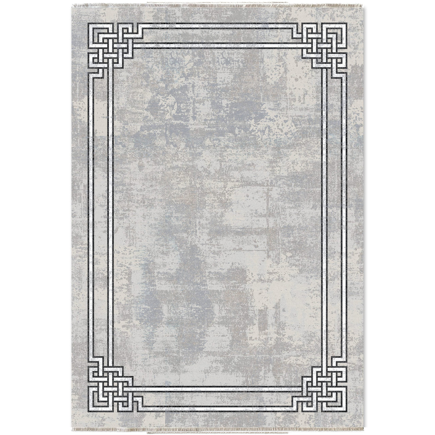 RW7076 washable chenille area rug viewed from above