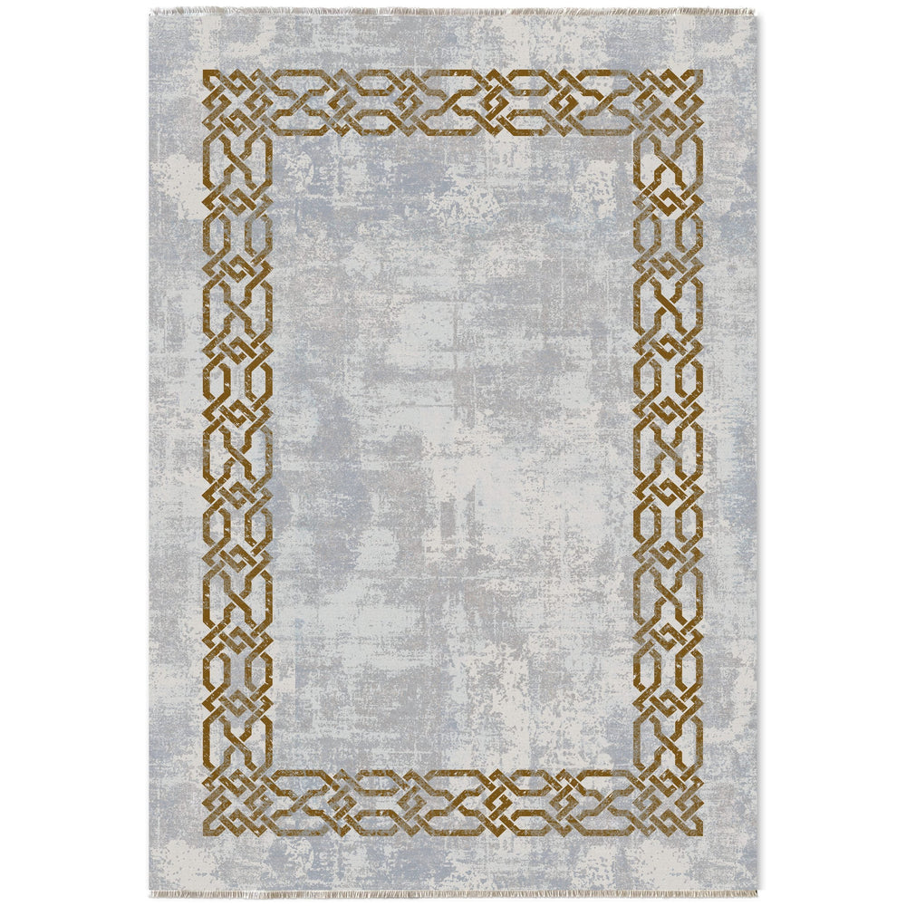 RW7078 washable chenille area rug viewed from above