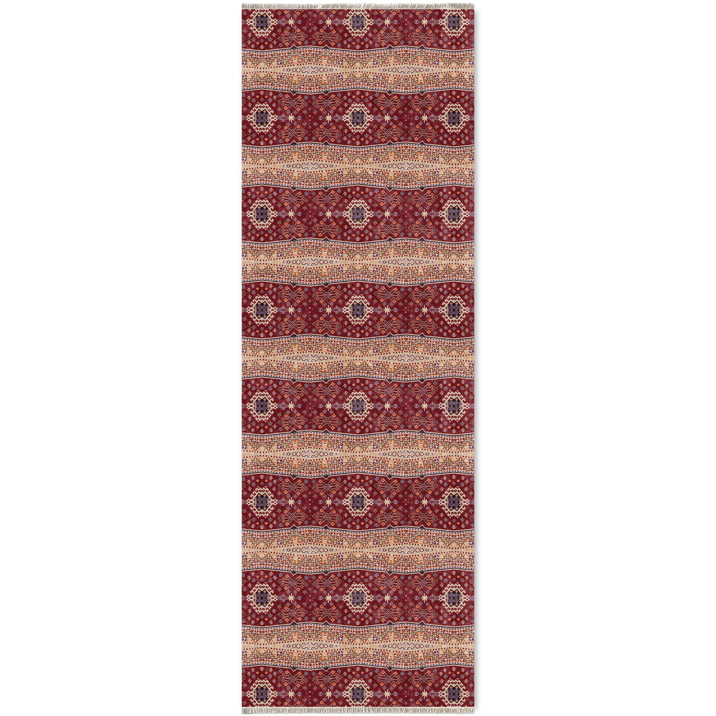 RW7080 washable chenille area rug viewed from above