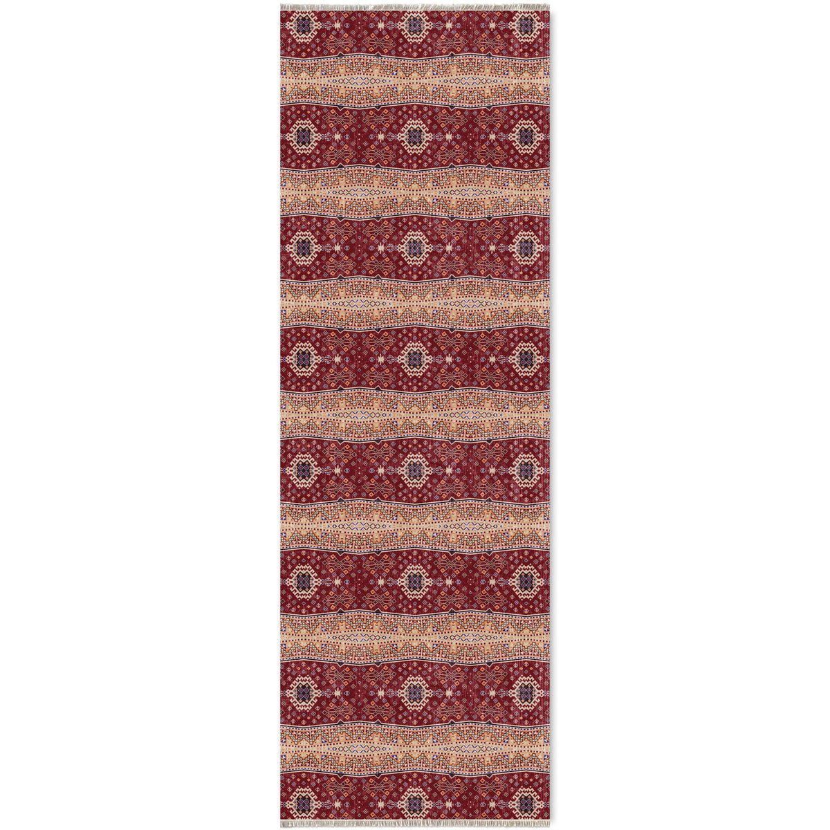 RW7080 washable chenille area rug viewed from above