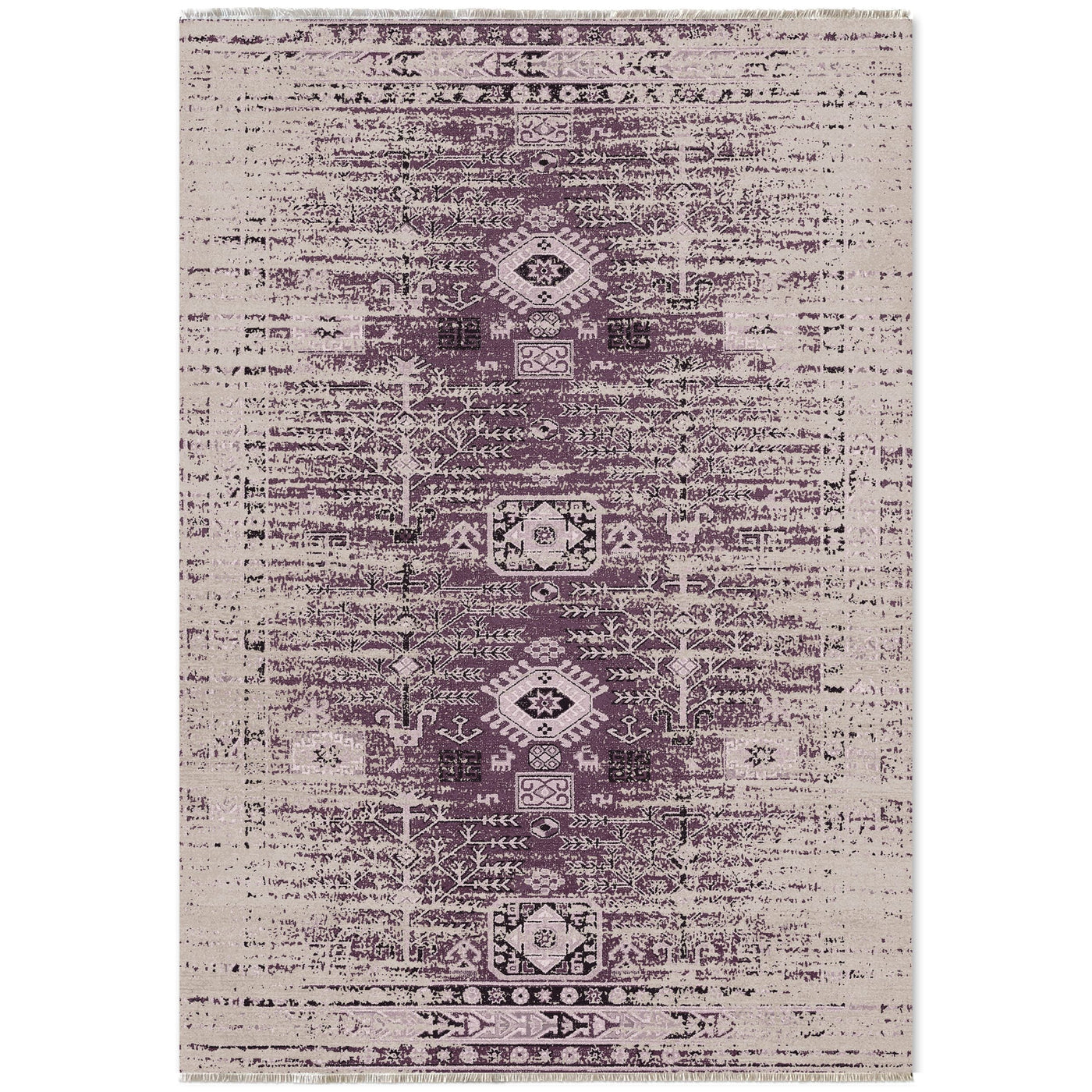 RW7085 washable chenille area rug viewed from above