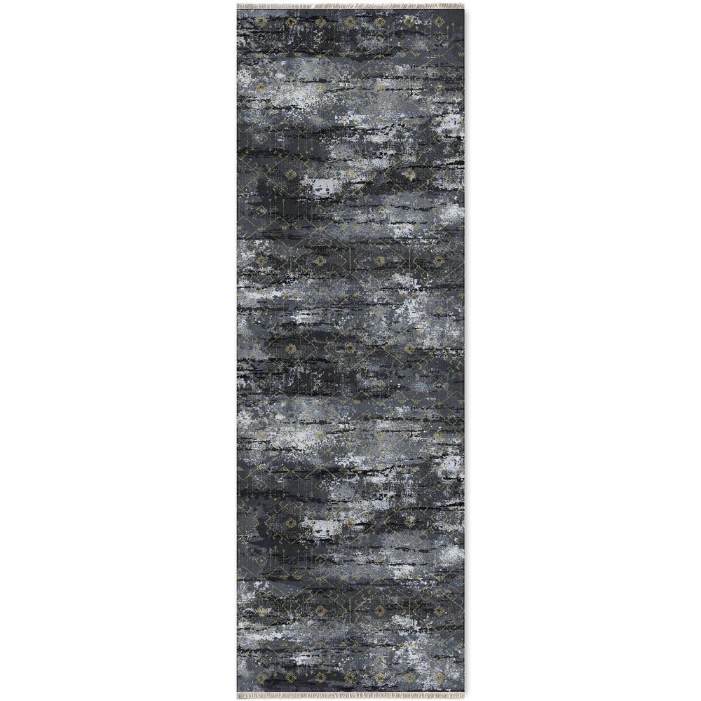 RW7090 washable chenille area rug viewed from above