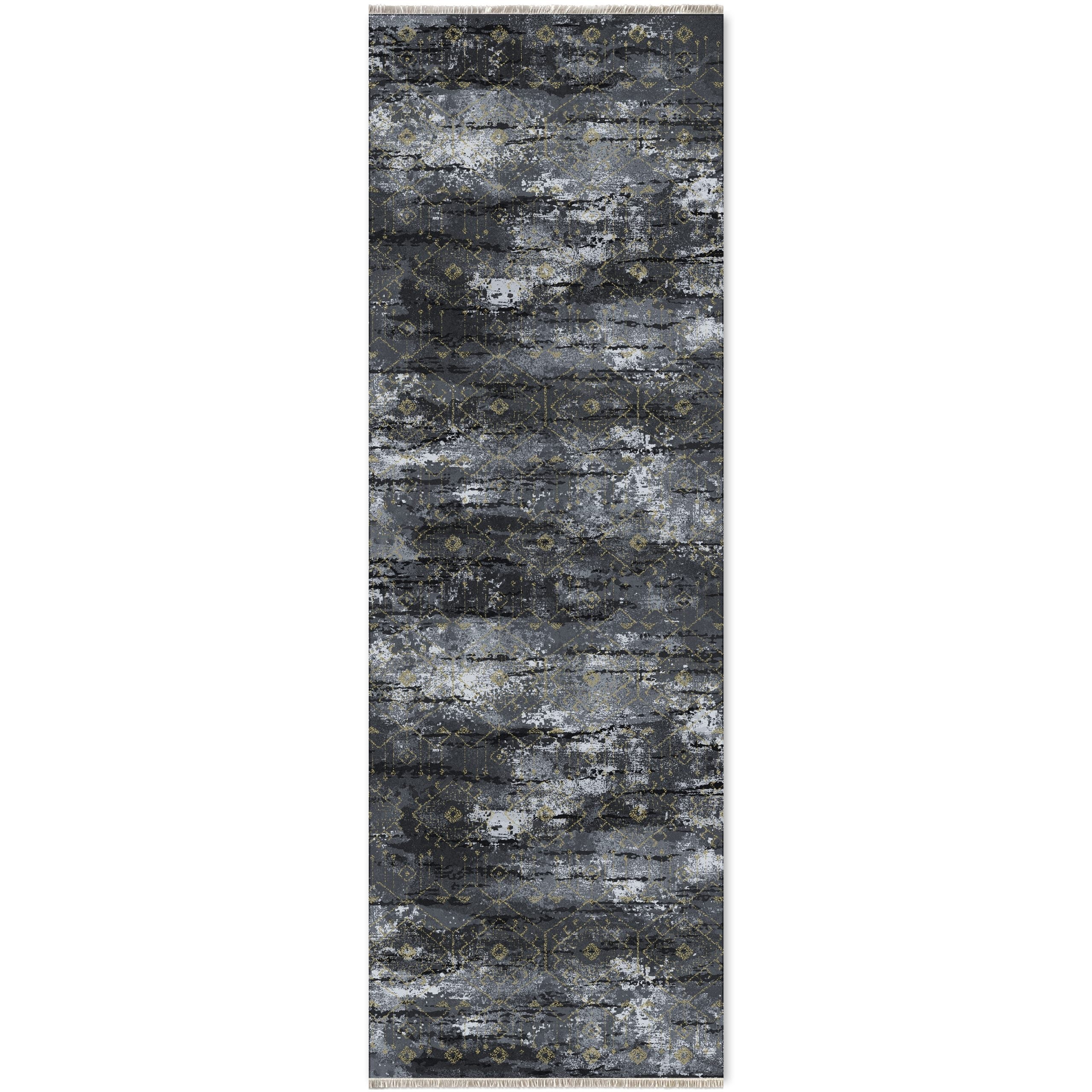 RW7090 washable chenille area rug viewed from above