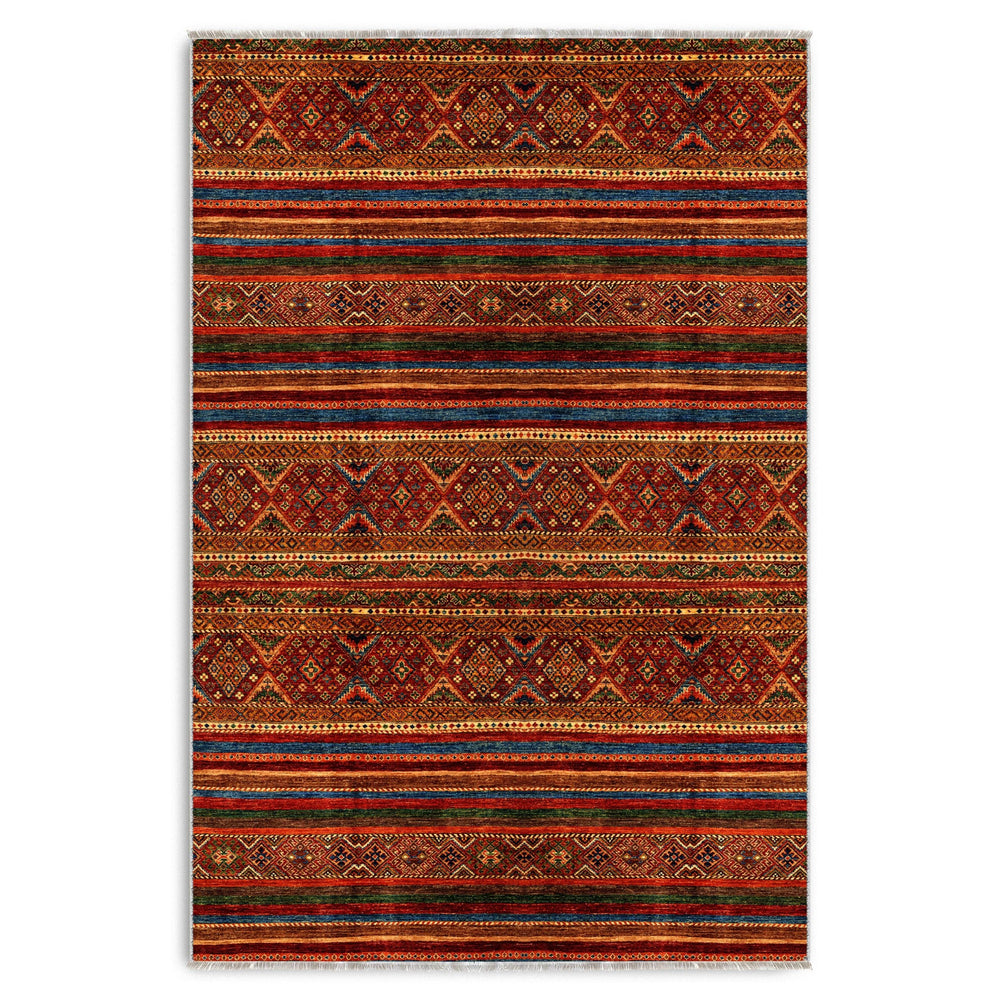 RW7133 washable chenille area rug viewed from above