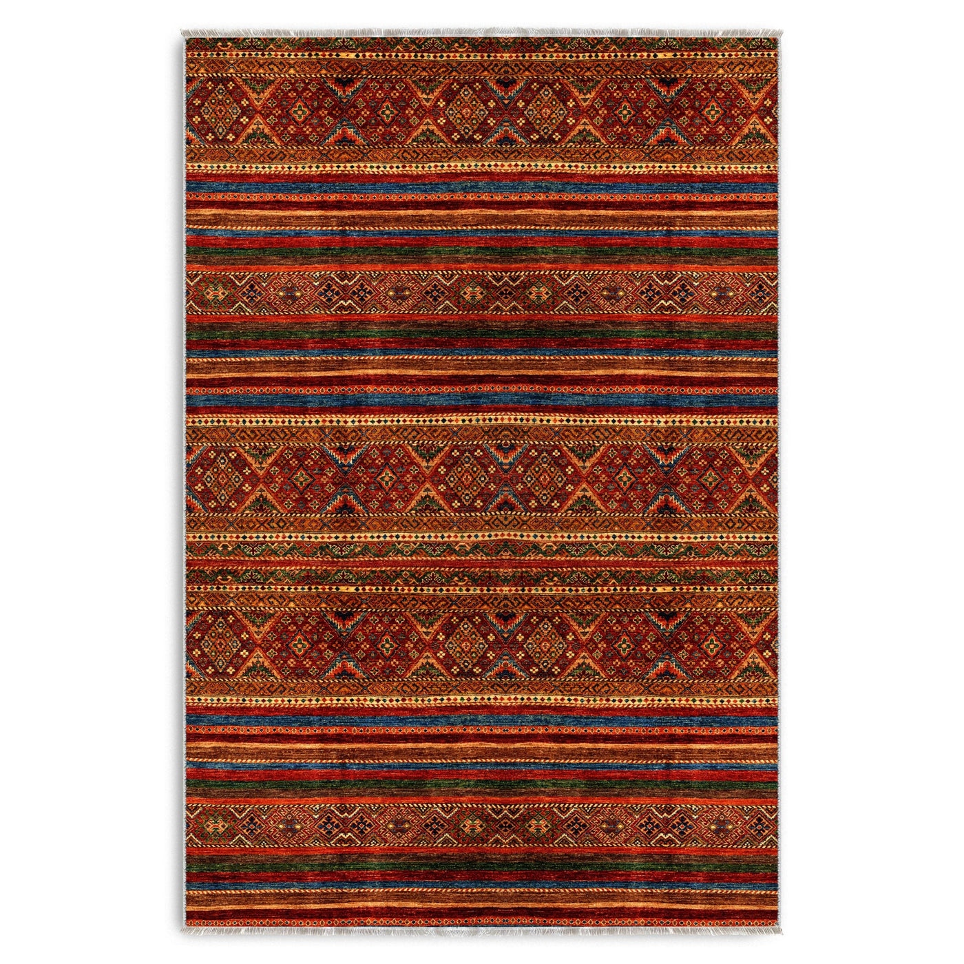 RW7133 washable chenille area rug viewed from above