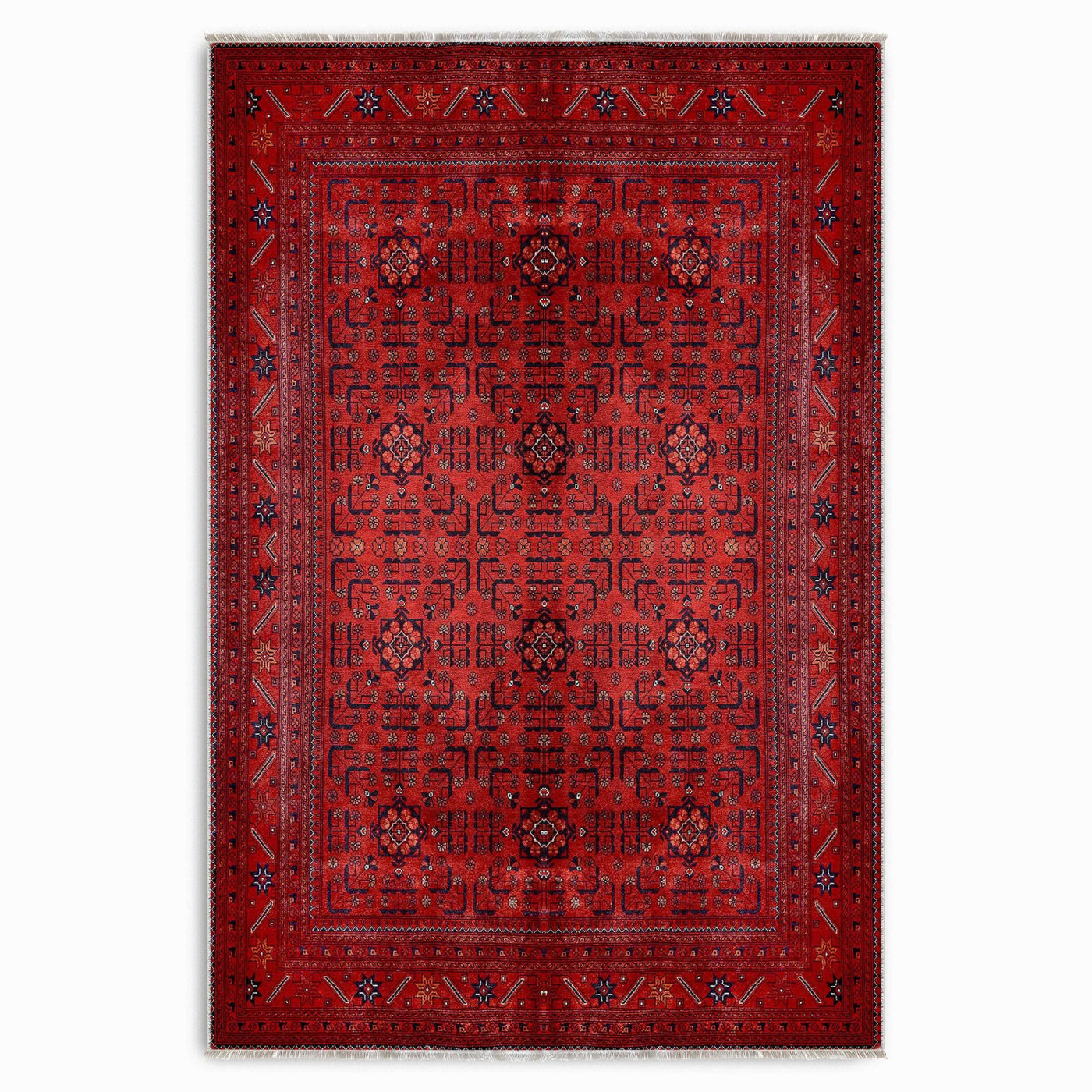 RW7143 washable chenille area rug viewed from above