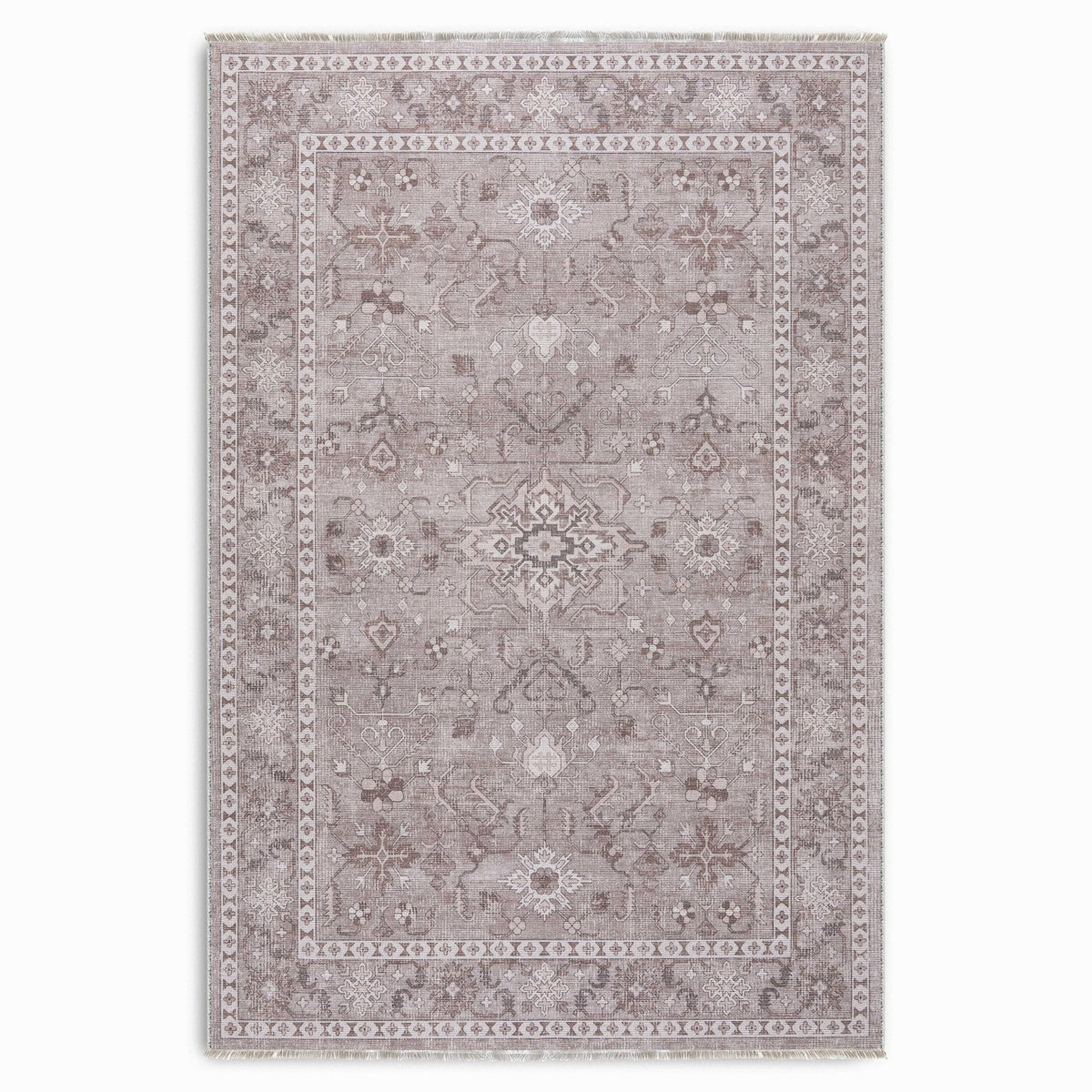 RW7148 washable chenille area rug viewed from above