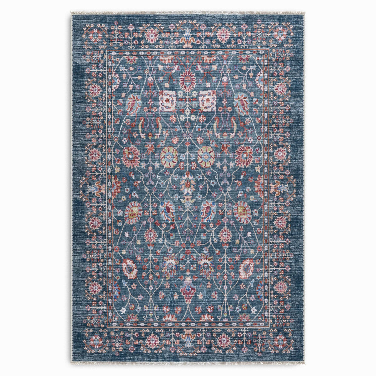 RW7150 washable chenille area rug viewed from above