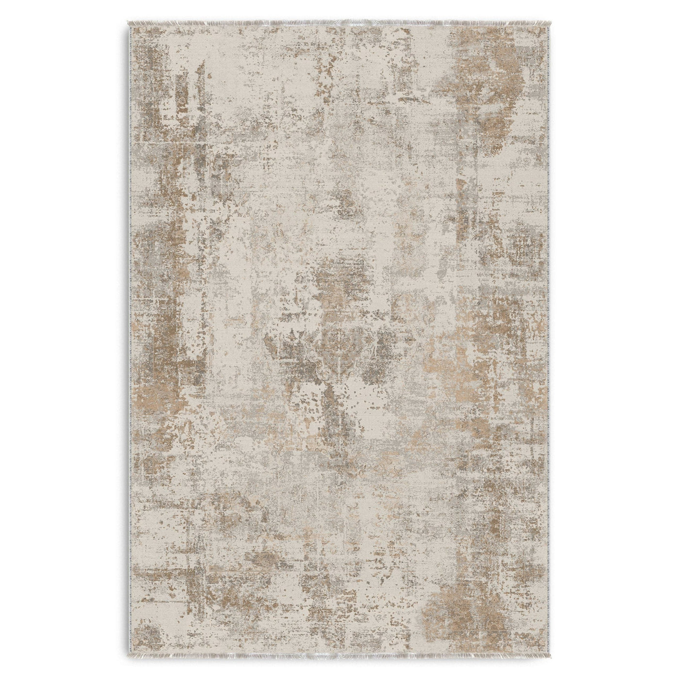 RW7153 washable chenille area rug viewed from above
