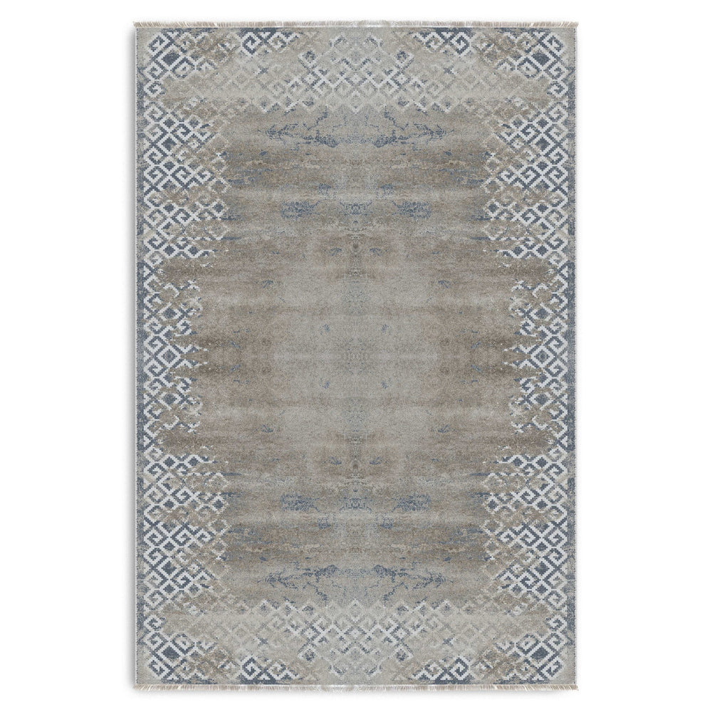RW7160 washable chenille area rug viewed from above