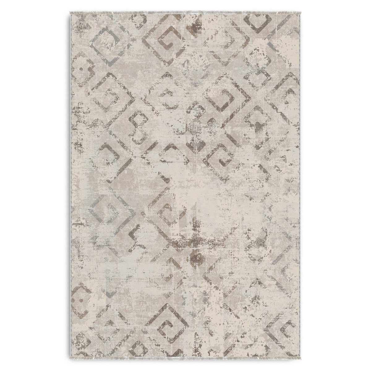 RW7161 washable chenille area rug viewed from above