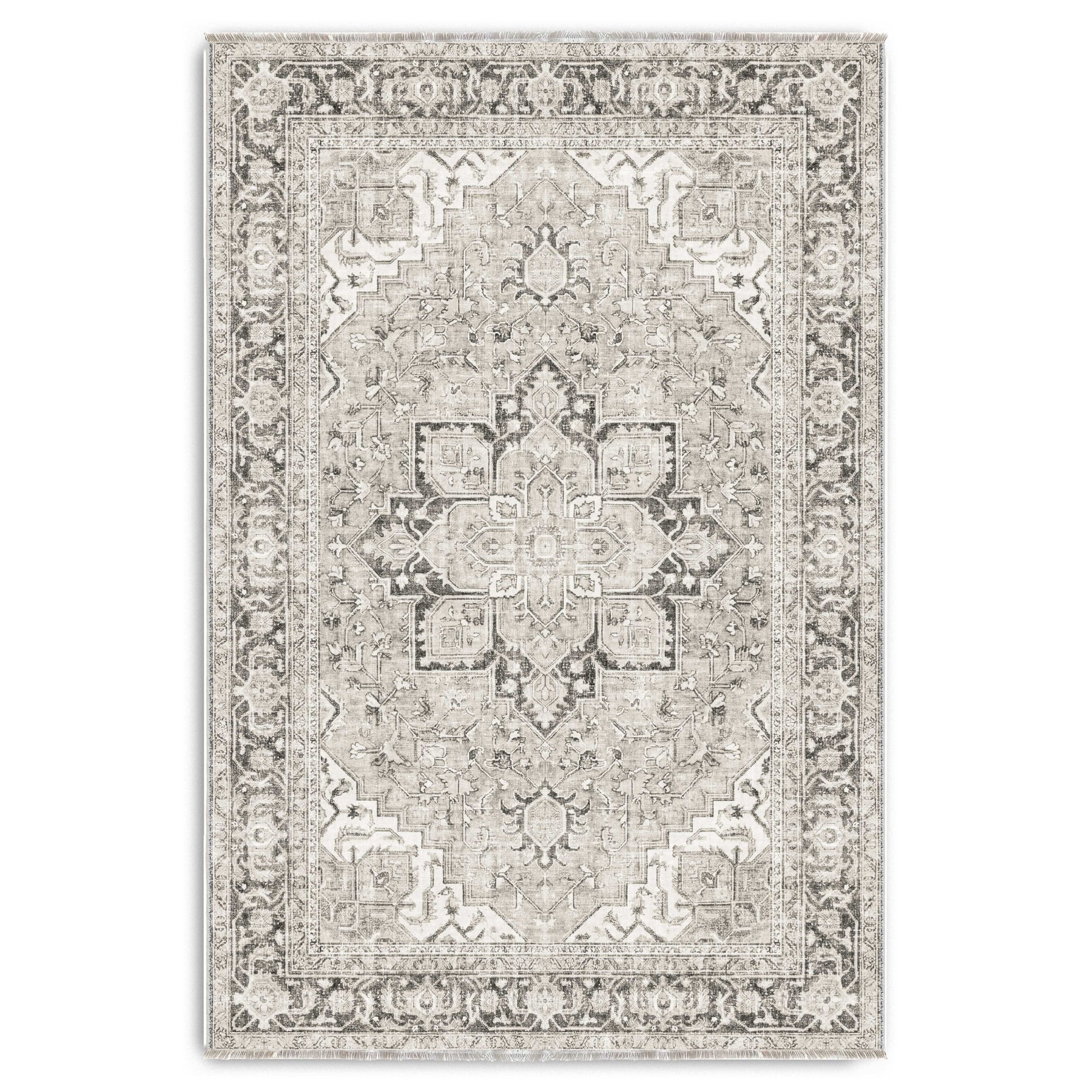 RWK3043403 washable chenille area rug viewed from above