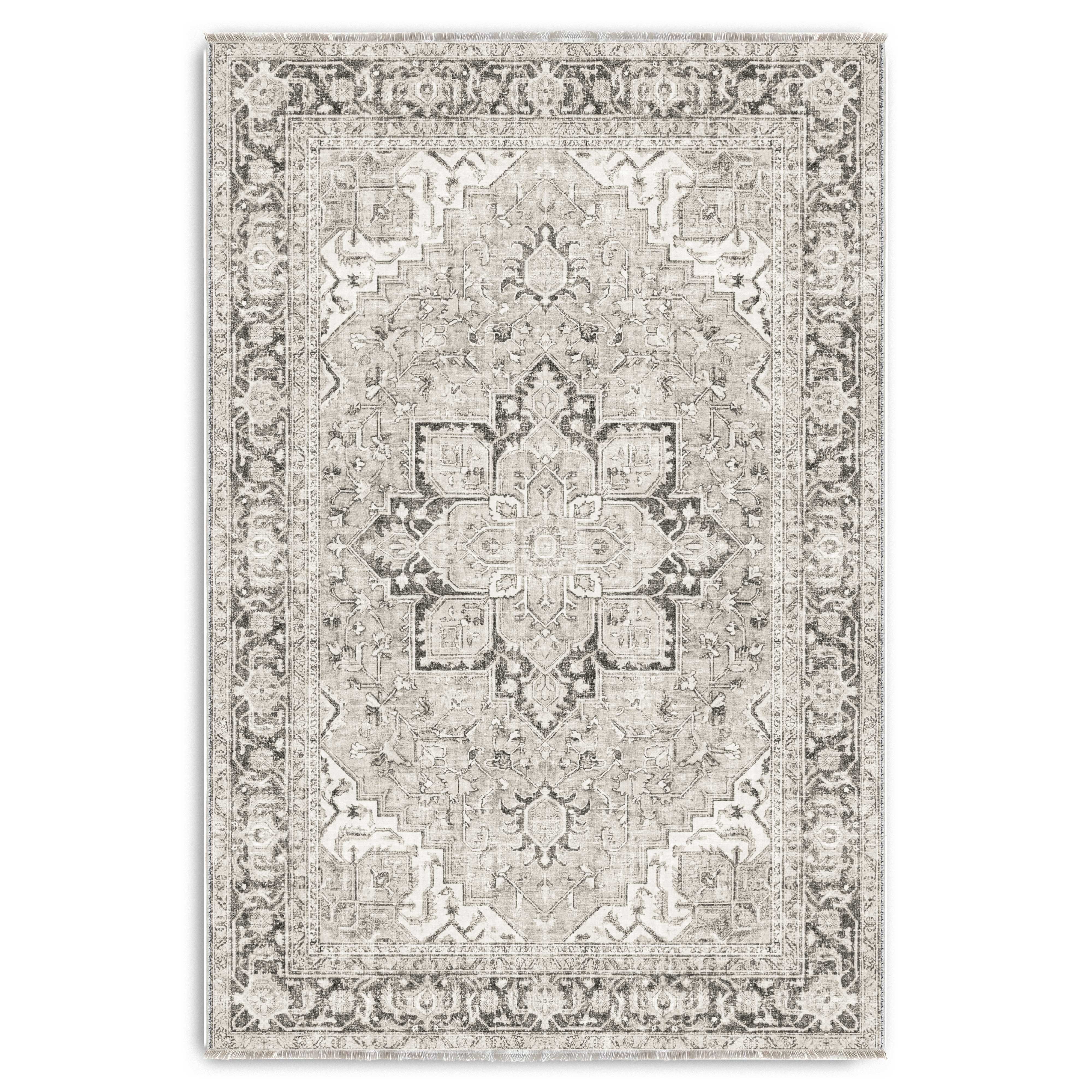 RWK3043403 washable chenille area rug viewed from above