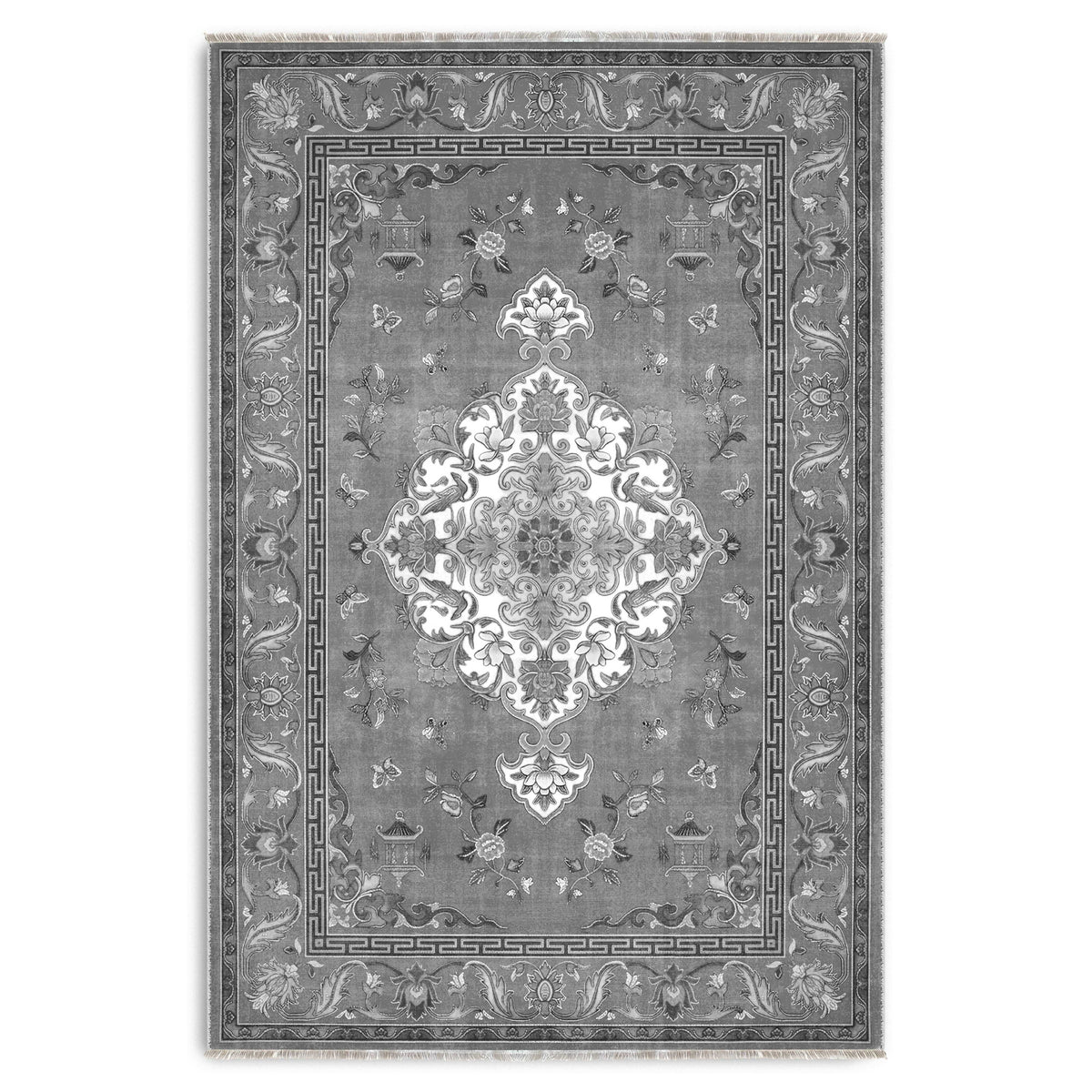 RWK3044403 washable chenille area rug viewed from above