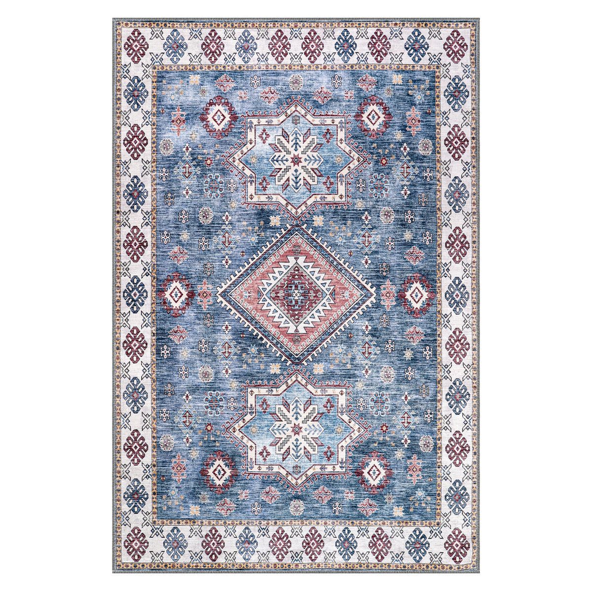 RWNL1016 washable chenille area rug viewed from above