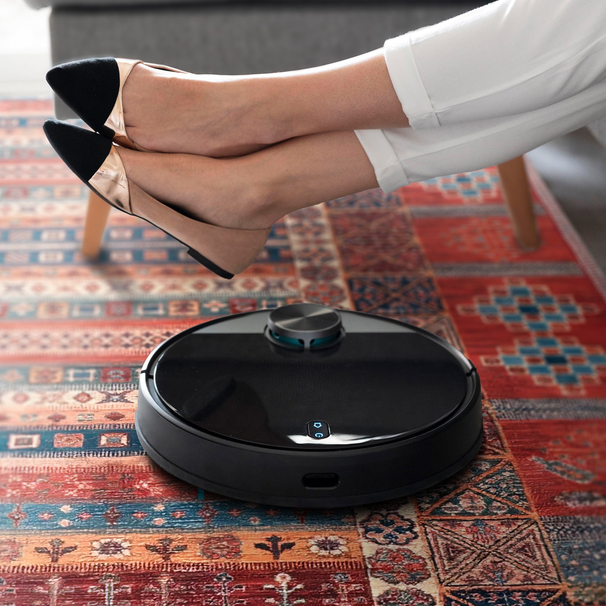 Netline Home Rugs Depot NH1316 – Machine Washable Caucasian Tribal Rug | Multicolor Striped Oriental Carpet for Living Room & Bedroom