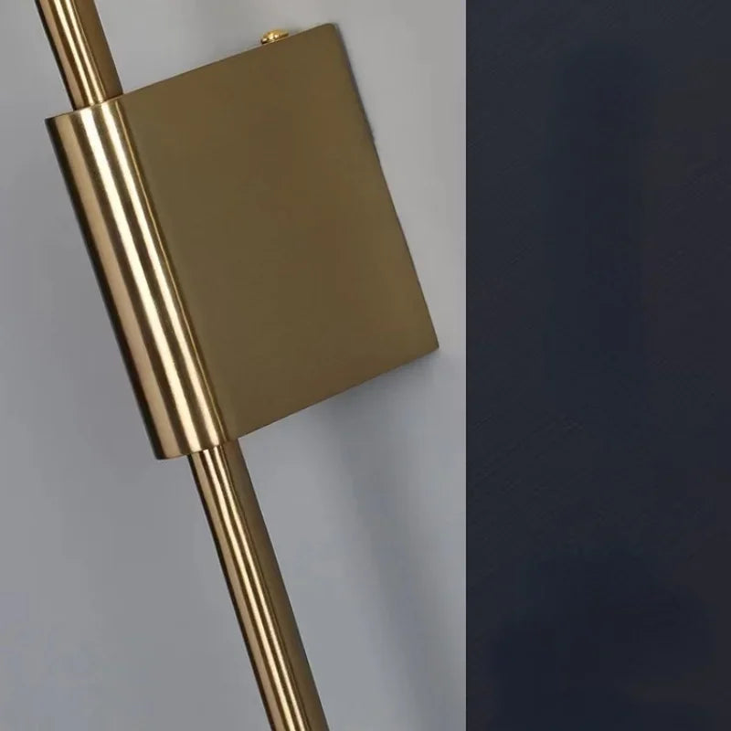 Chiraag Gold Wall Lamp by Light My House with warm white LED light and modern acrylic design, mounted on a wall.