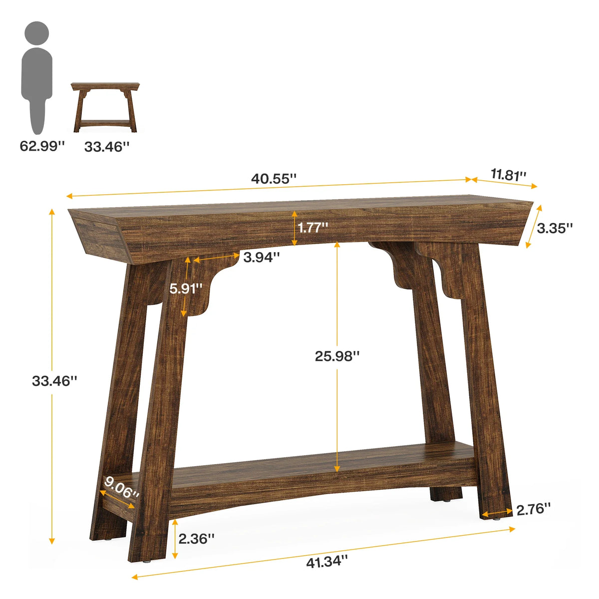 2-Tier Hallway Table
