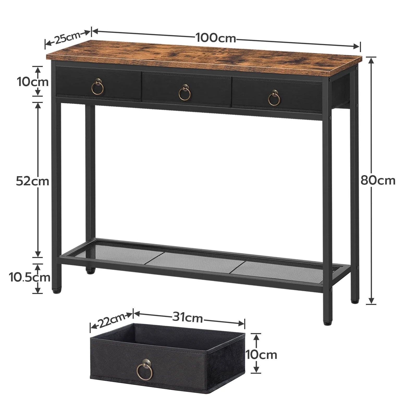 Narrow Hallway Console Table