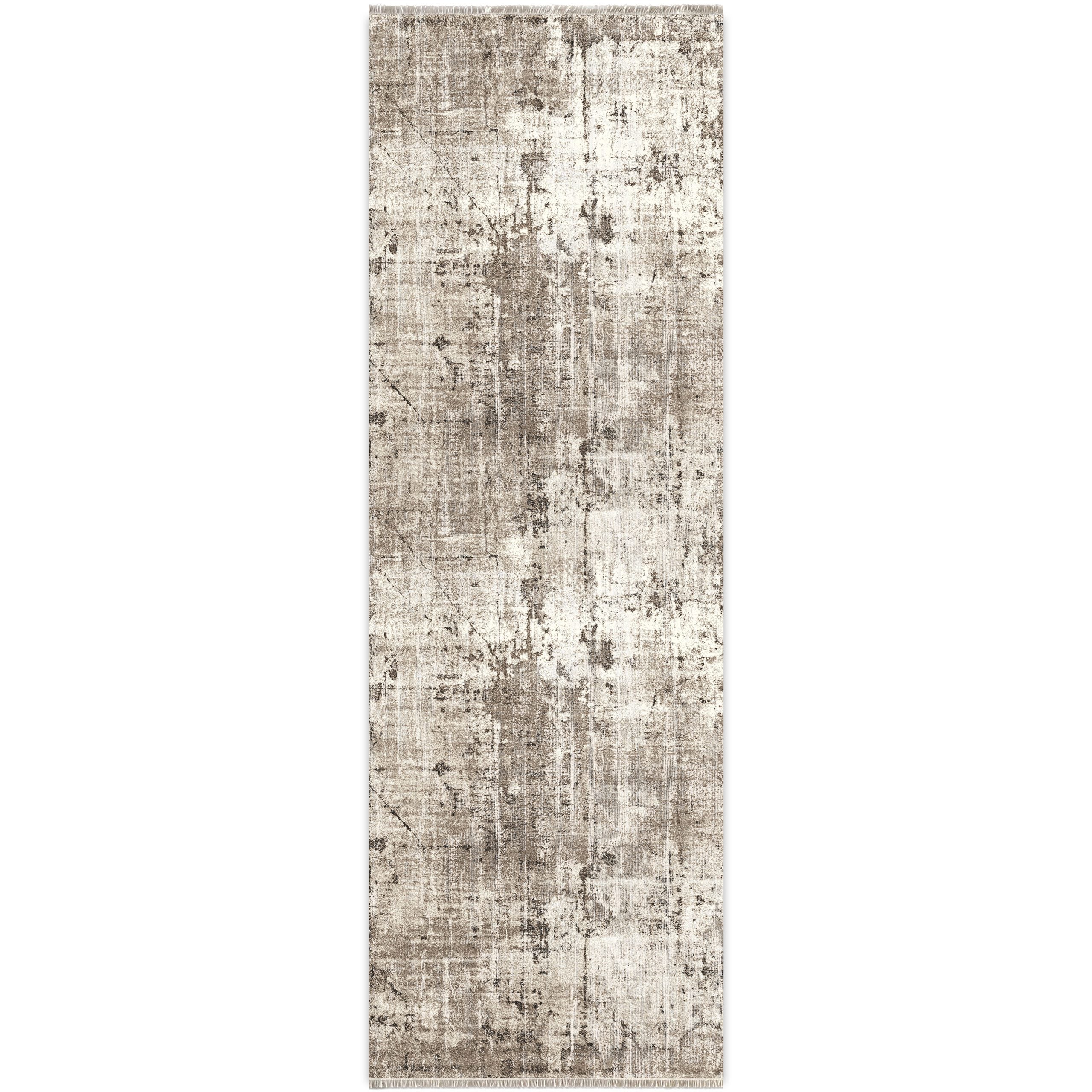 Netline Home Mink Brown Modern Vintage Machine Washable Chenille Rug Design NH7008 - Gallery Image 8 - Netline Home