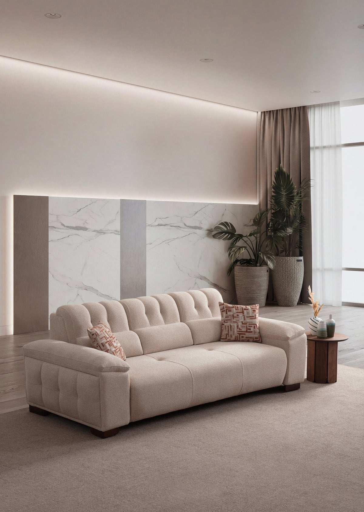 Alveron 3-Seater Sofa (SG) by Netline Interiors
