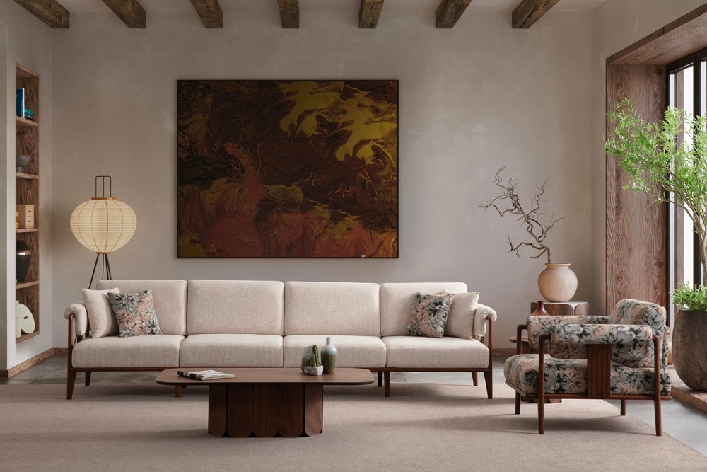 Klismos 4-Seater Sofa (SG) by Netline Interiors