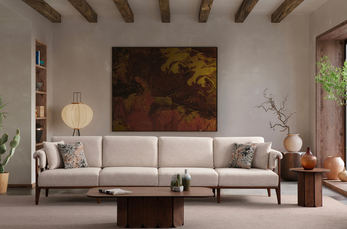 Klismos 4-Seater Sofa (SG) by Netline Interiors
