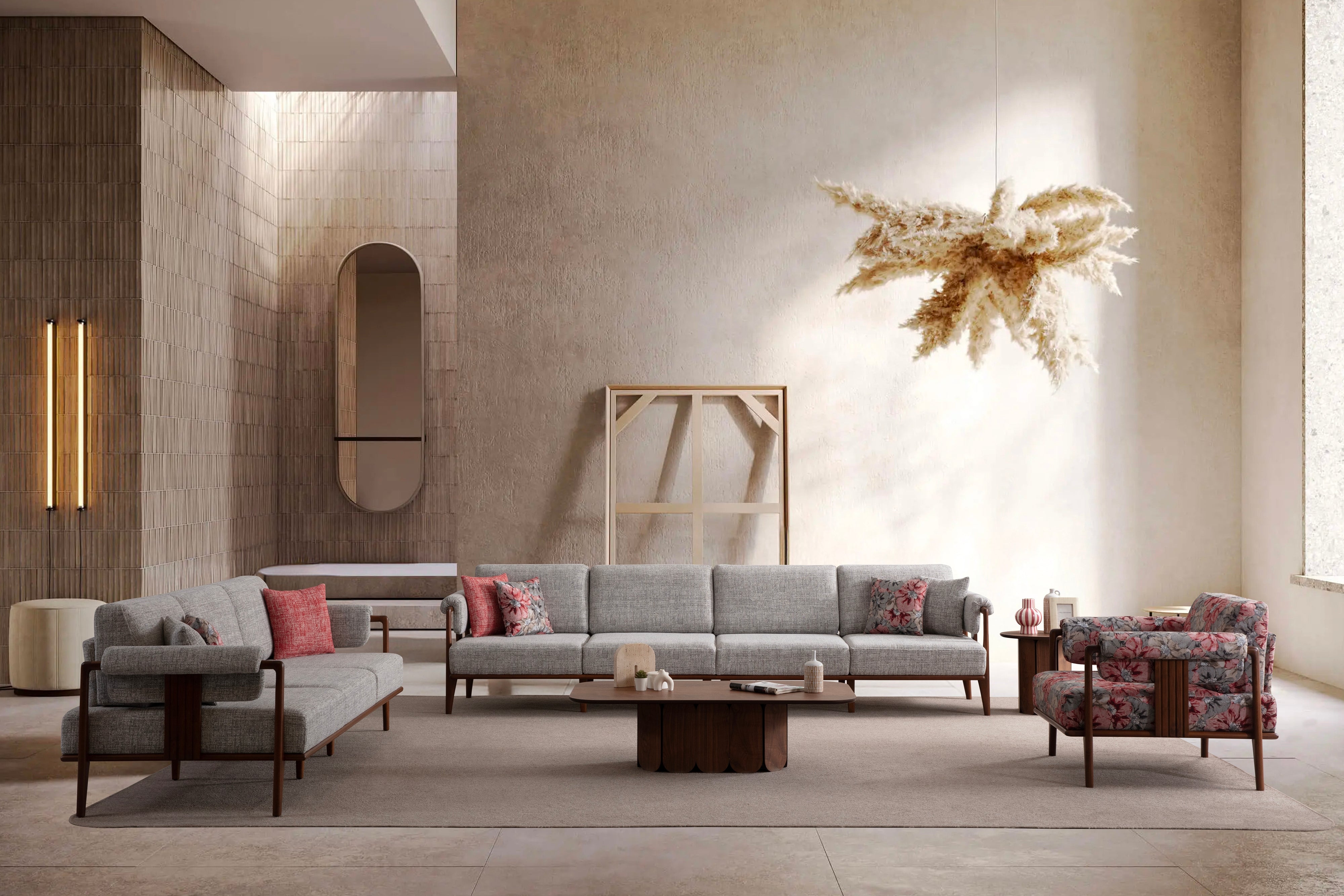 Klismos 4-Seater Sofa (SG) by Netline Interiors