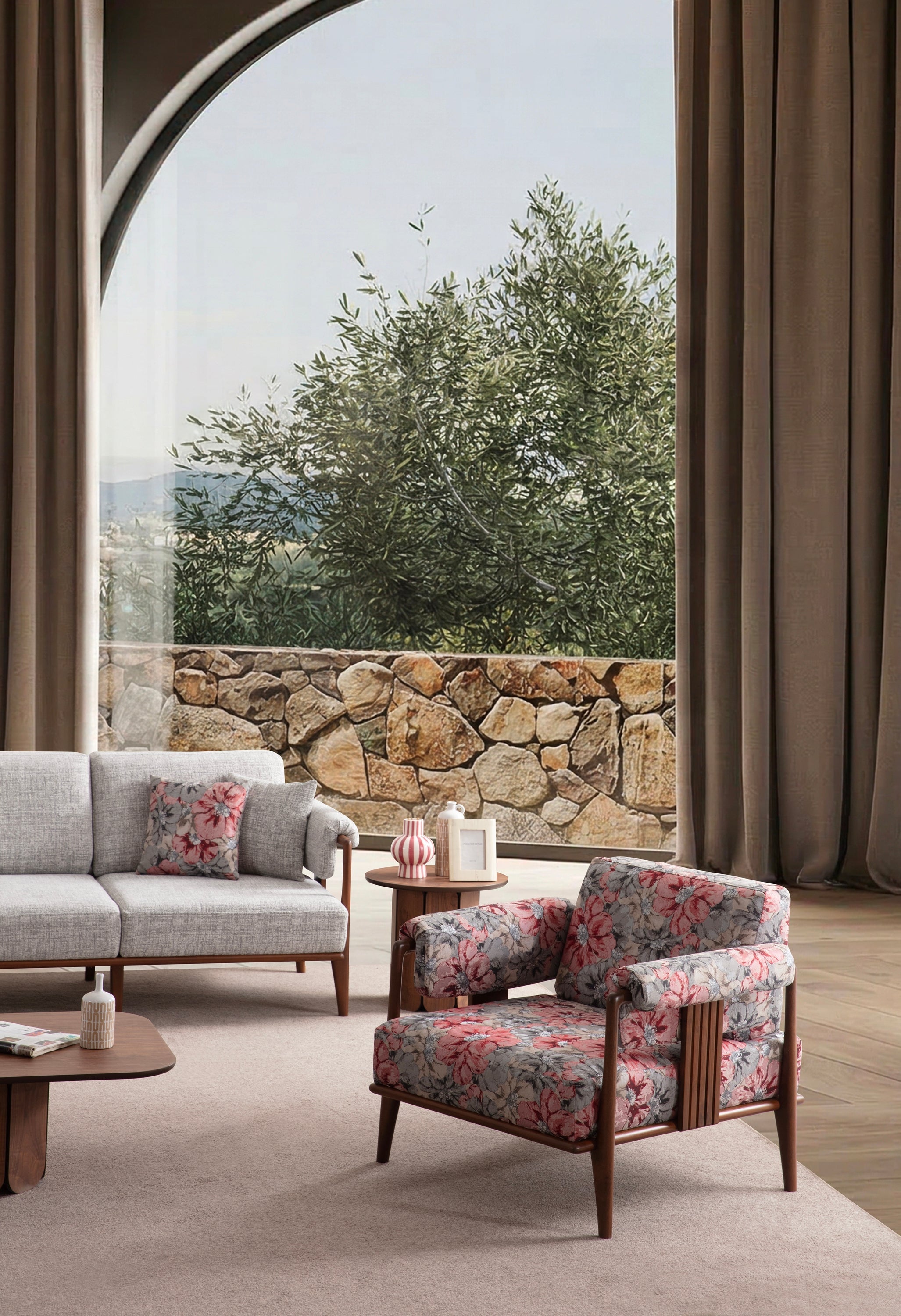 Klismos Sofa Set (SG) by Netline Interiors