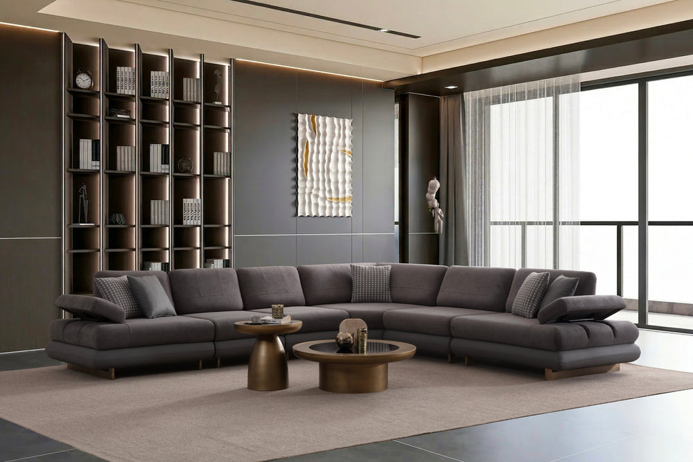 Lunza Corner Sofa (SG) by Netline Interiors