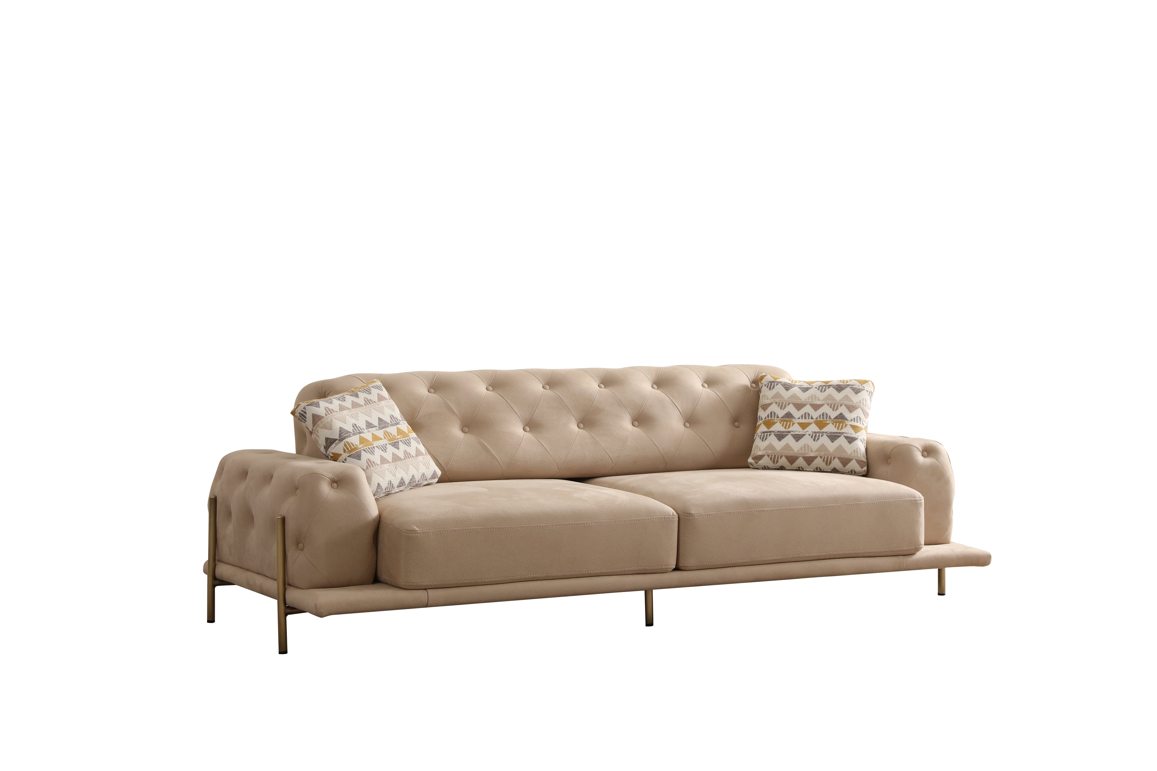 Eos Quilted 3-Seater Sofa (SG) by Netline Interiors