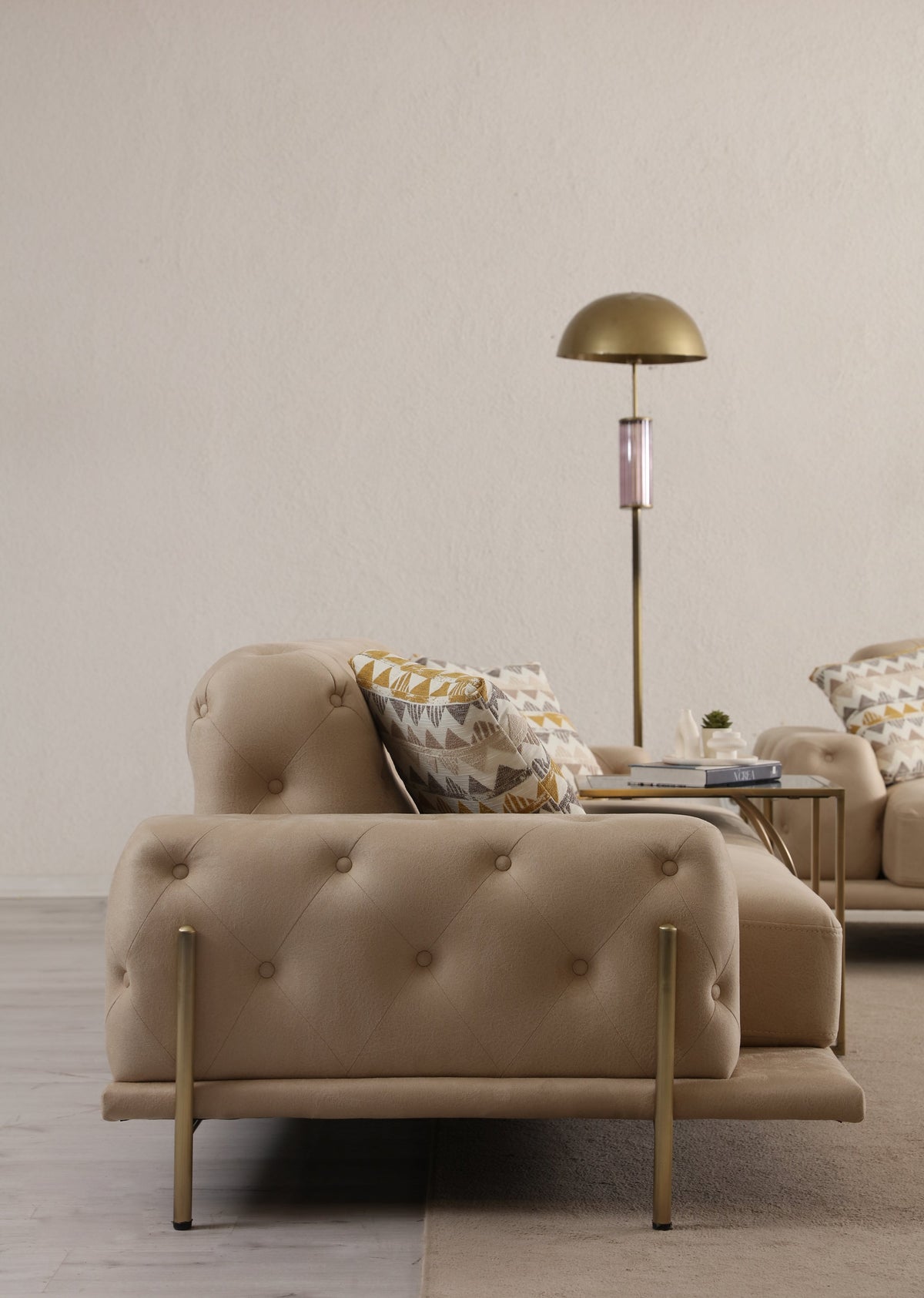 Eos Quilted 3-Seater Sofa (SG) by Netline Interiors