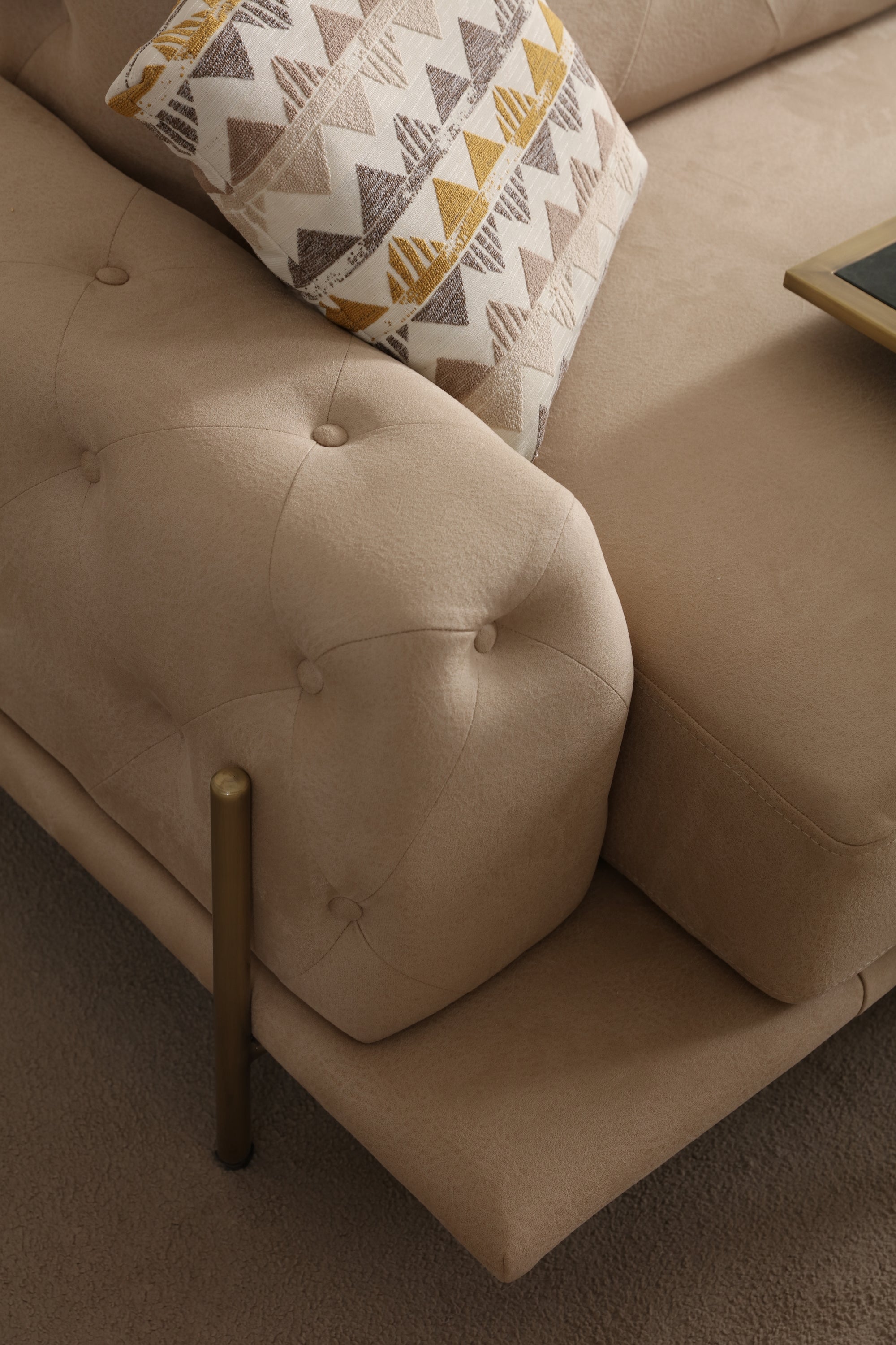 Eos Quilted 3-Seater Sofa (SG) by Netline Interiors