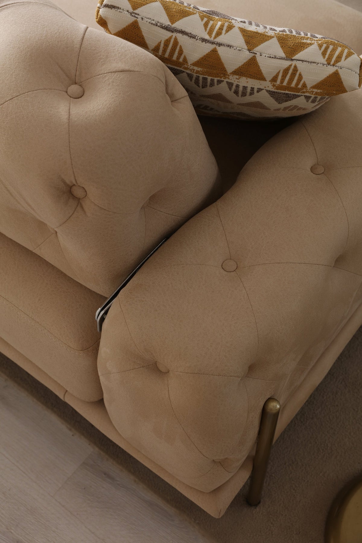Eos Quilted 3-Seater Sofa (SG) by Netline Interiors