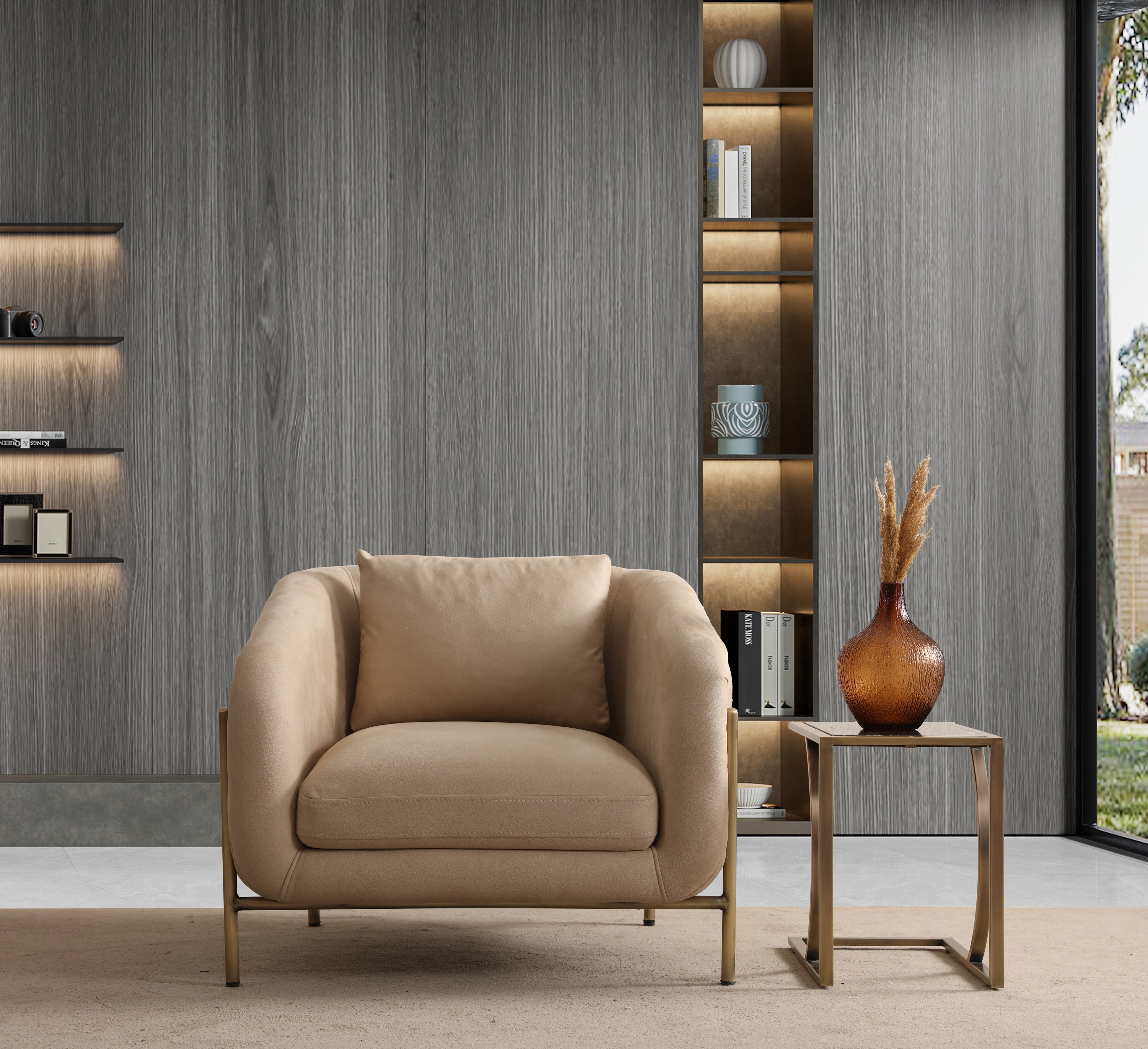 Eos Quilted Armchair (SG) by Netline Interiors