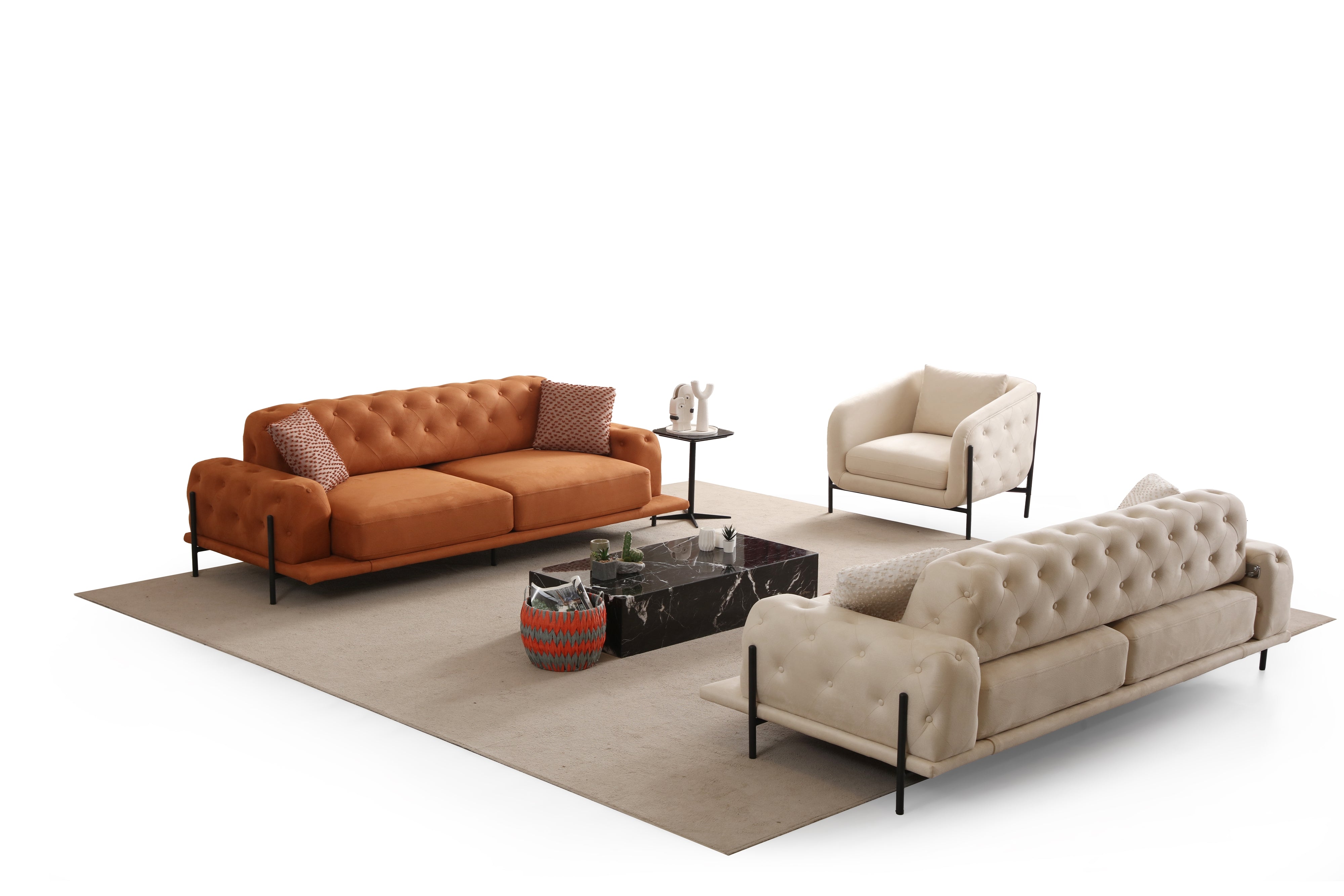 Eos Quilted Sofa Set (SG) by Netline Interiors