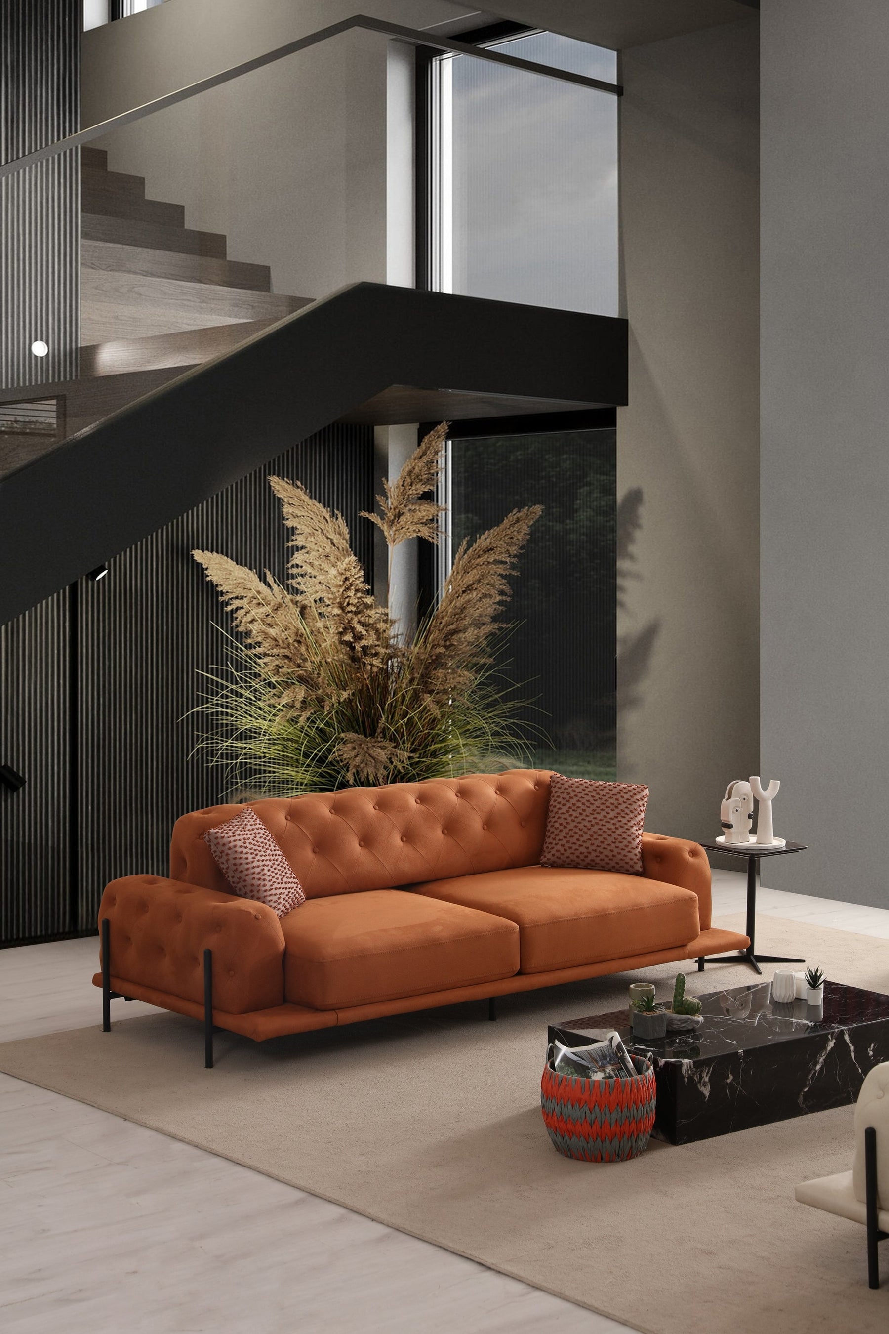 Eos Quilted Sofa Set (SG) by Netline Interiors
