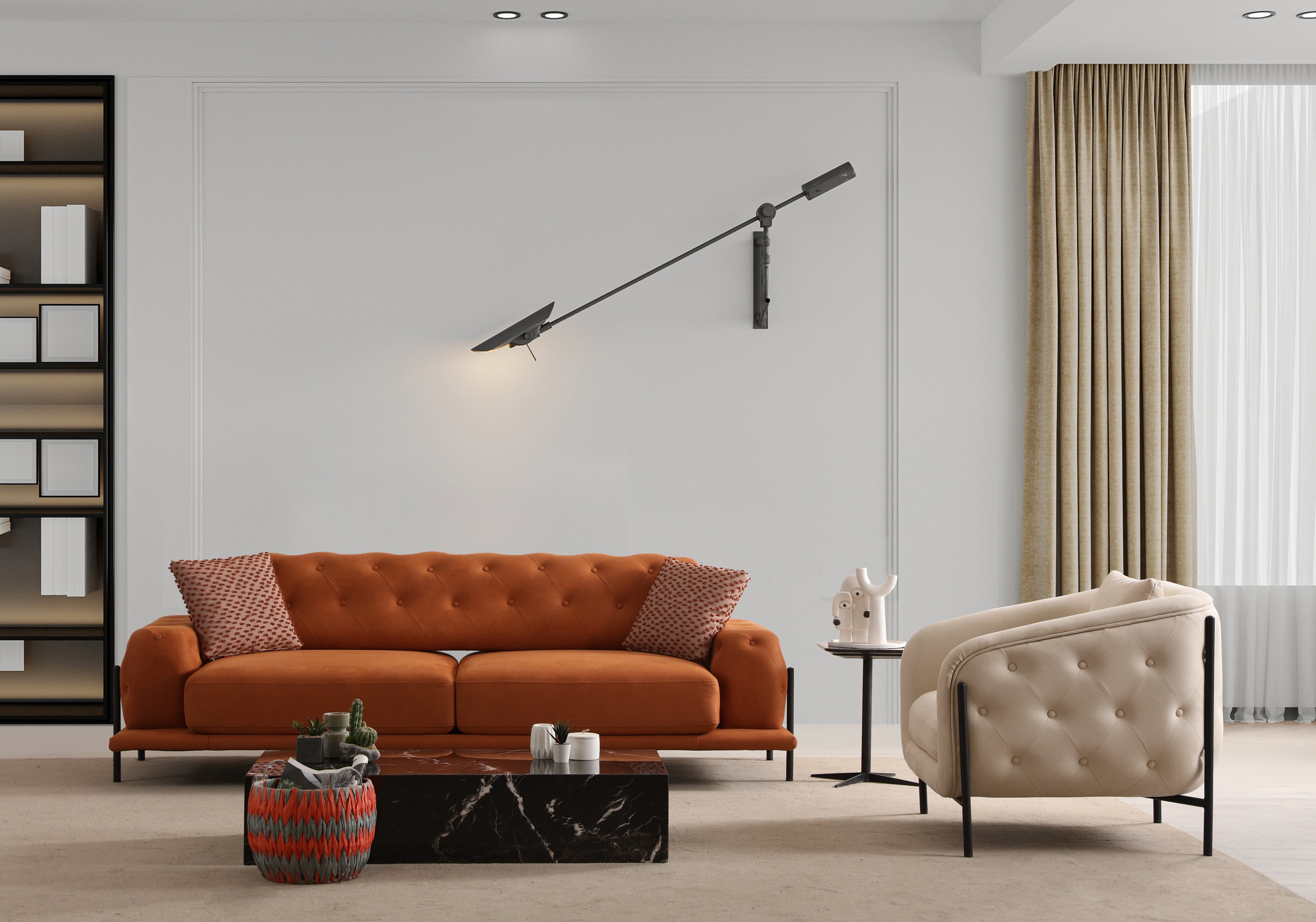 Eos Quilted Sofa Set (SG) by Netline Interiors
